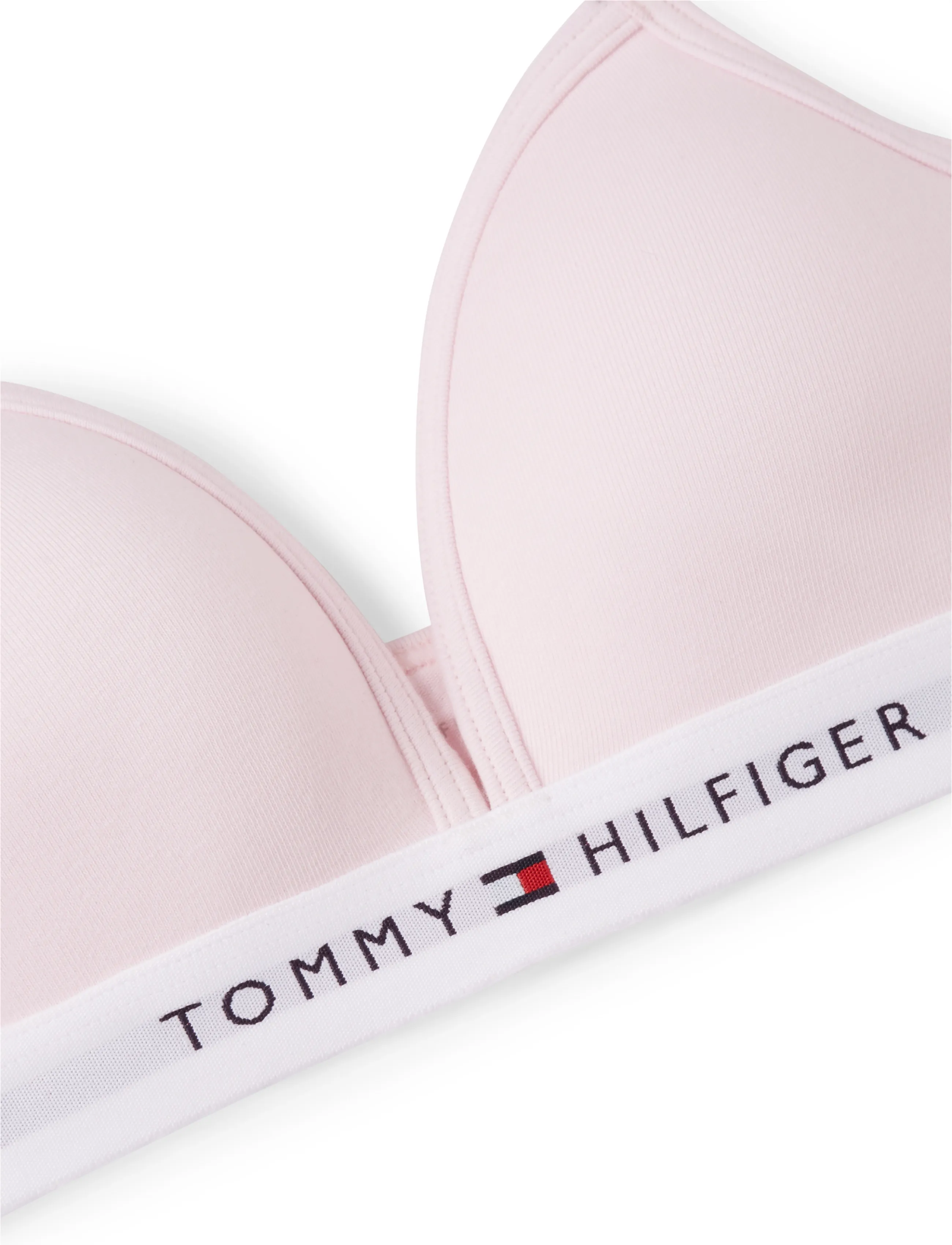 Tommy Hilfiger - Cotton Fixed Foam Bra - alustopit - light pink - 2