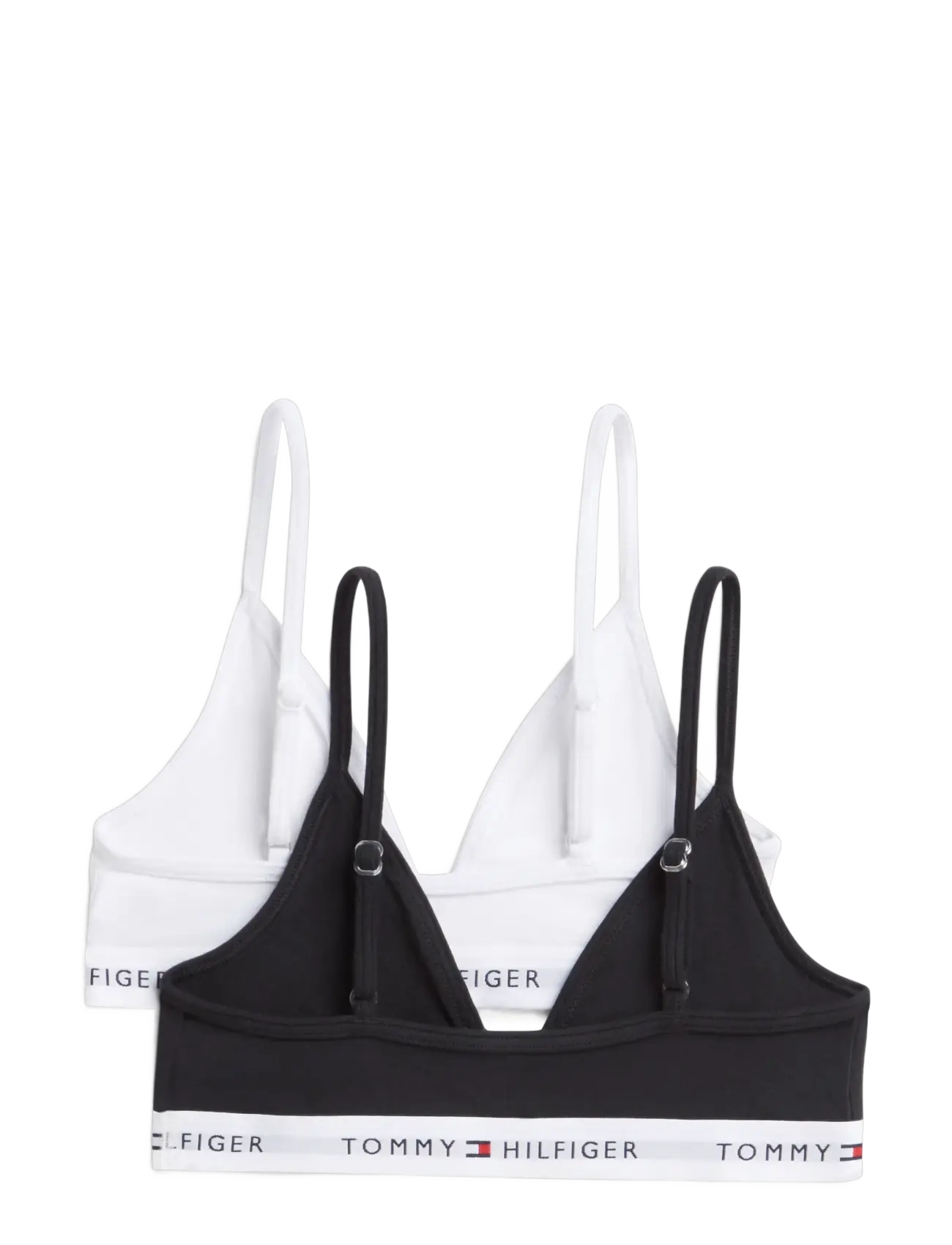 Tommy Hilfiger 2-Pack Cotton Triangle - Oberteile - WHITE   BLACK / white