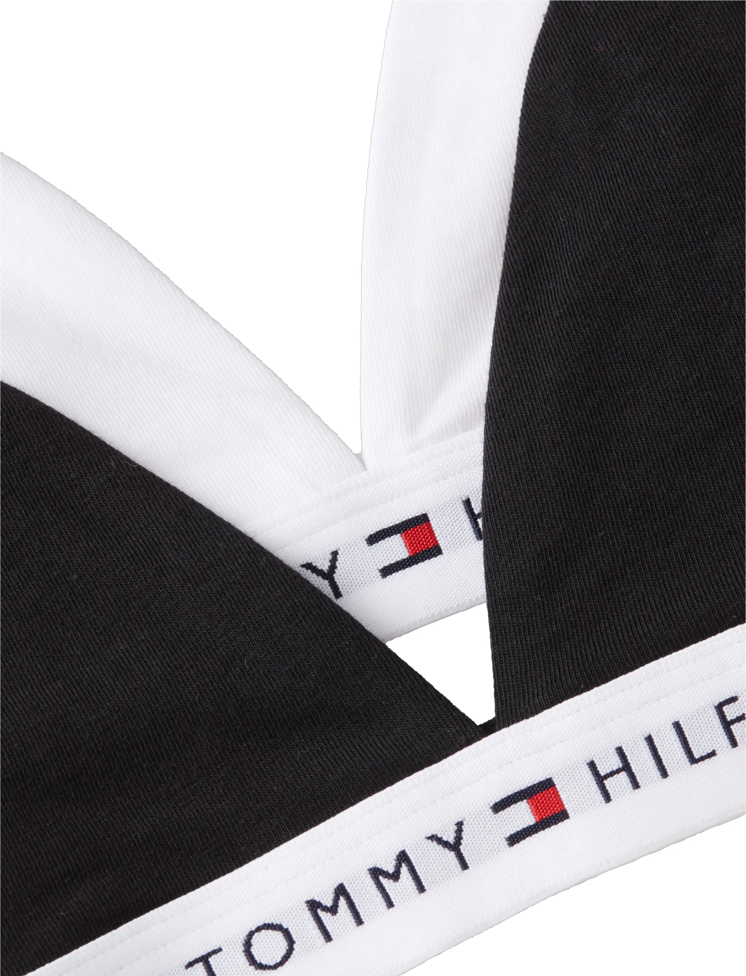 Tommy Hilfiger - 2-Pack Cotton Triangle - oberteile - white   black - 2