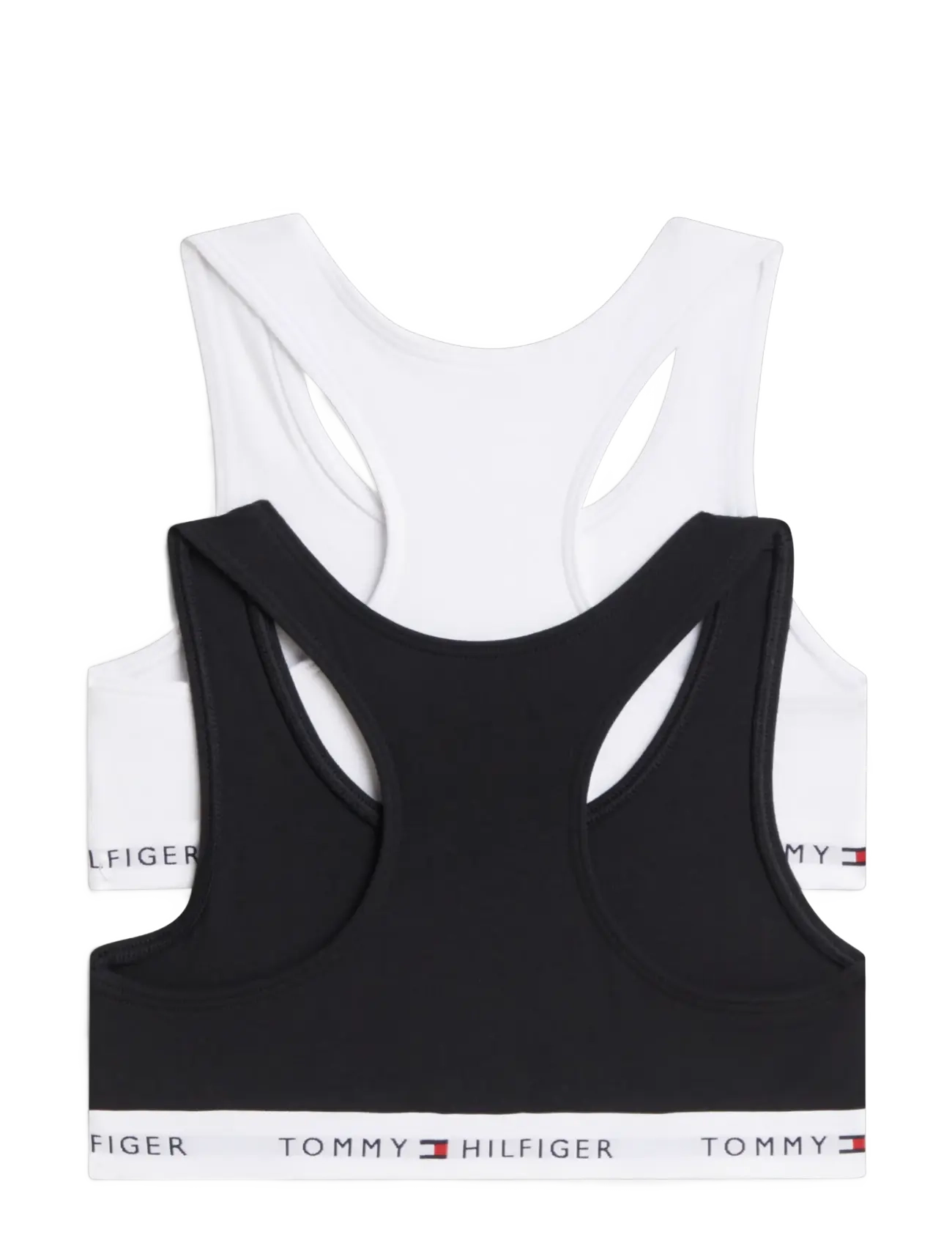 Tommy Hilfiger 2-Pack Cotton Bralette - Shoppa efter storlek - WHITE   BLACK / white