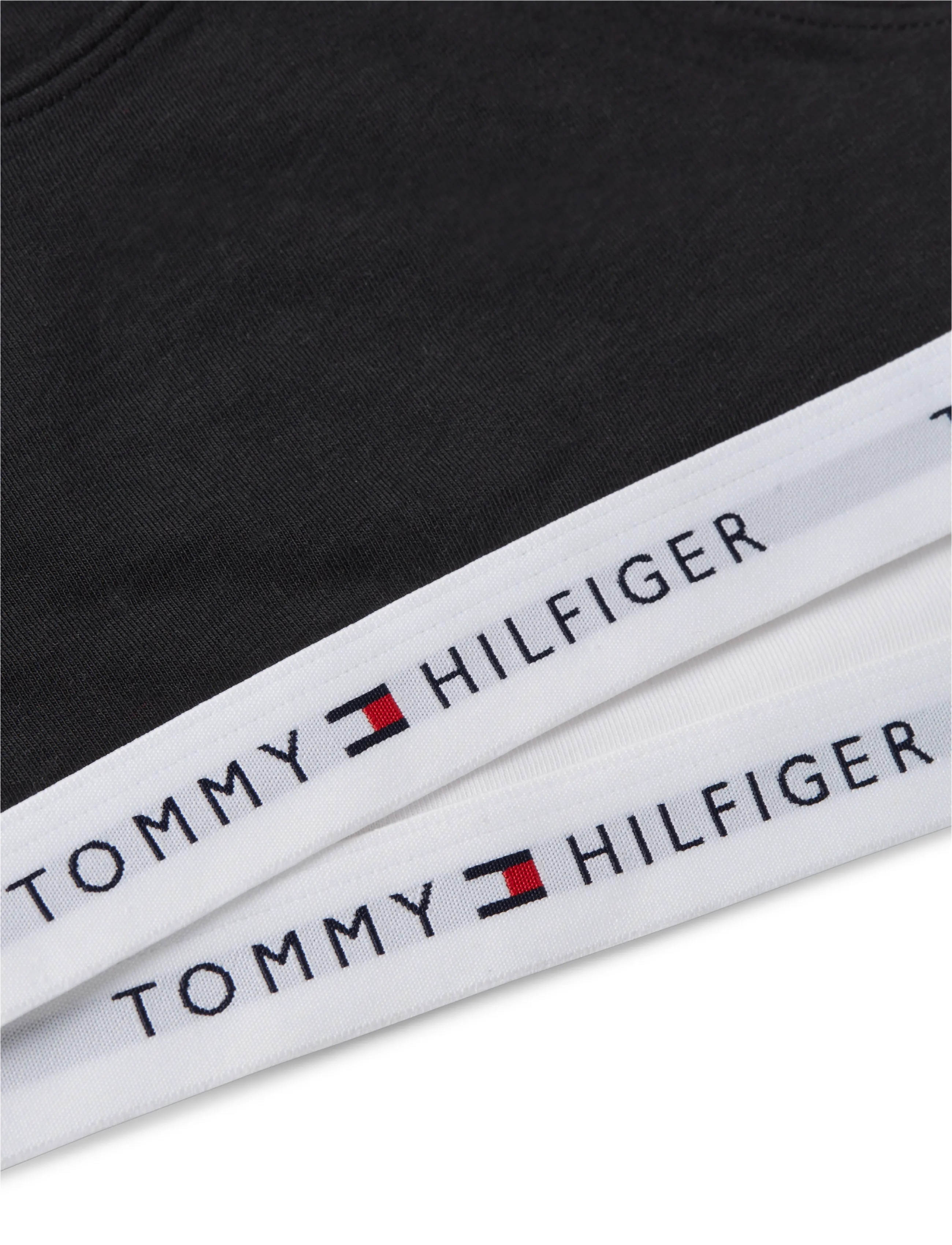 Tommy Hilfiger - 2-Pack Cotton Bralette - overdele - white   black - 1