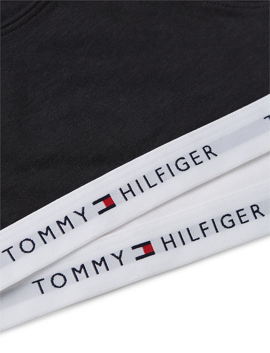 Tommy Hilfiger - 2-Pack Cotton Bralette - oberteile - white black - 1