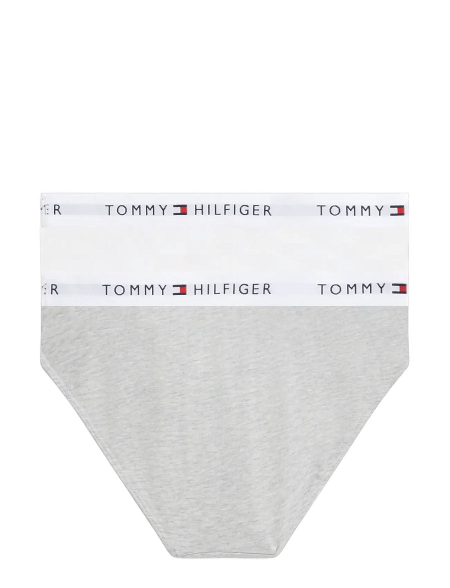 Tommy Hilfiger - 2-Pack Cotton Bikini - slips - l gry heather white - 1