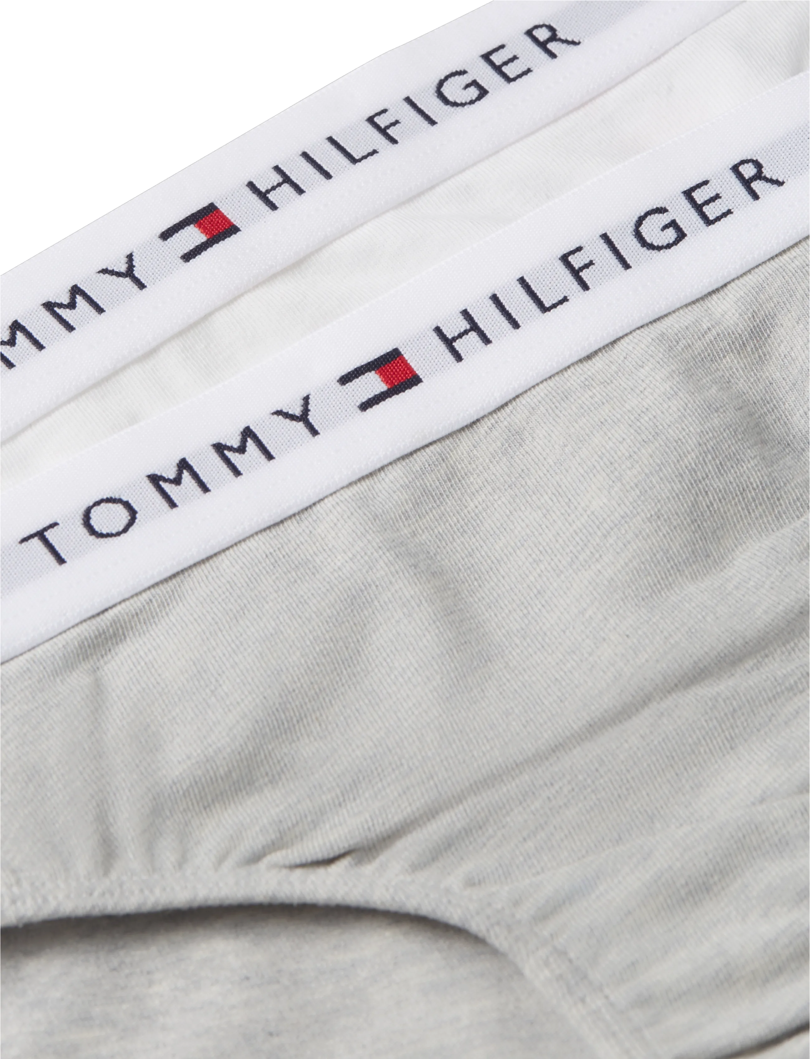 Tommy Hilfiger - 2-Pack Cotton Bikini - panties - l gry heather   white - 2