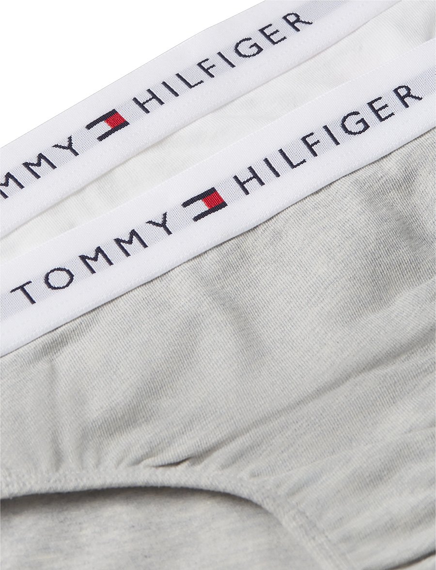 Tommy Hilfiger - 2-Pack Cotton Bikini - slips - l gry heather white - 2