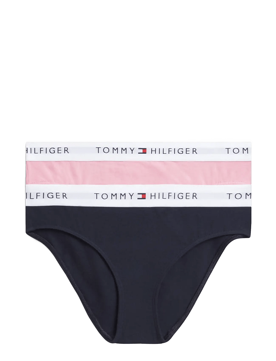 Tommy Hilfiger - 2 PK BIKINI - unterhosen - navy blue little rosey - 0