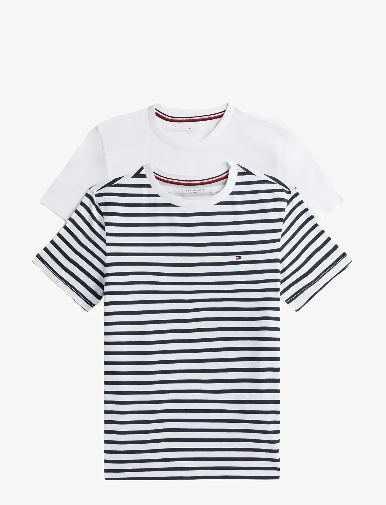Tommy Hilfiger - 2P CN SS TEE PRINT - kurzärmelige - desert sky breton   white - 1