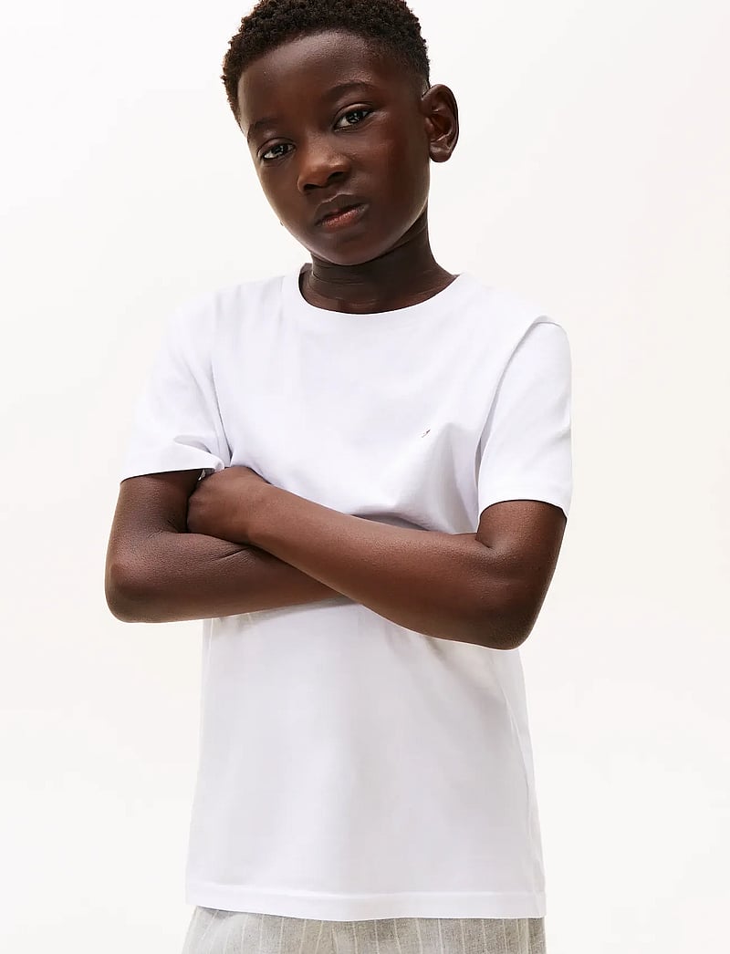 Tommy Hilfiger - 2P CN SS TEE PRINT - short-sleeved t-shirts - desert sky breton white - 0