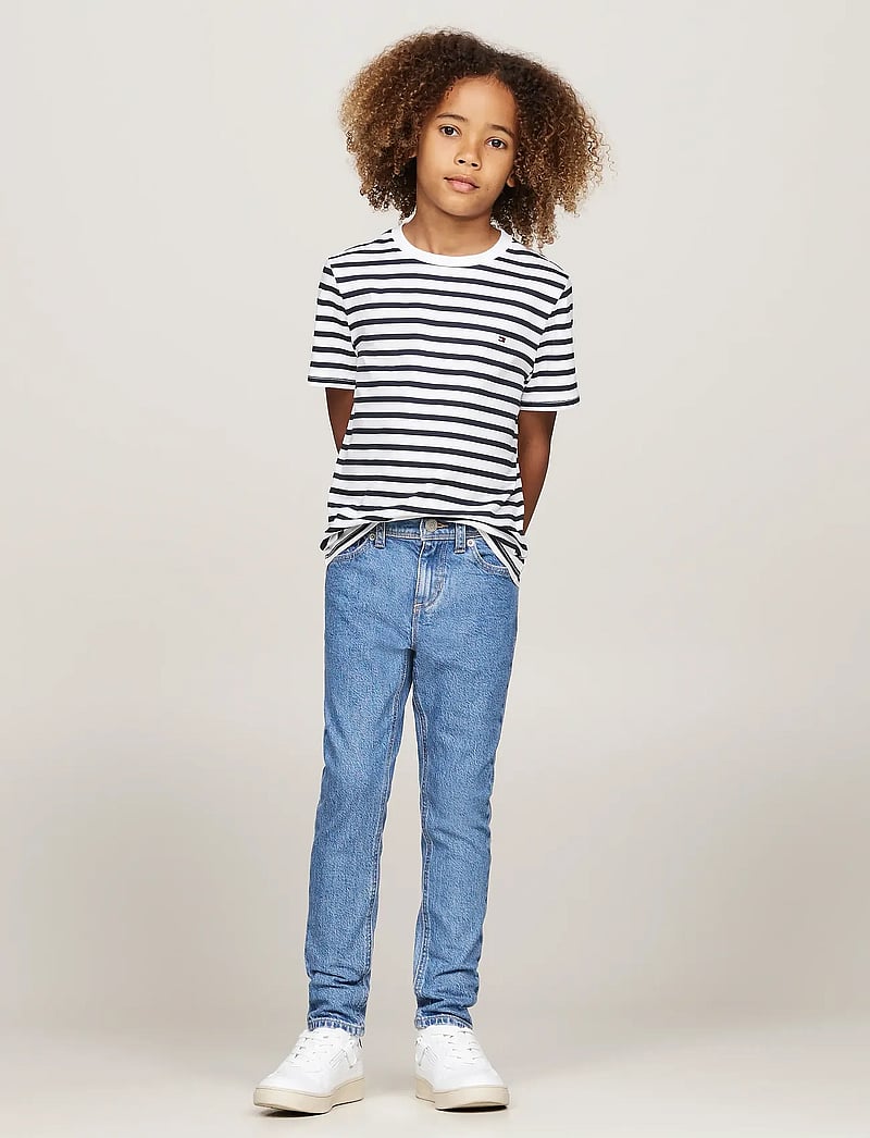 Tommy Hilfiger - 2P CN SS TEE PRINT - short-sleeved t-shirts - desert sky breton white - 4