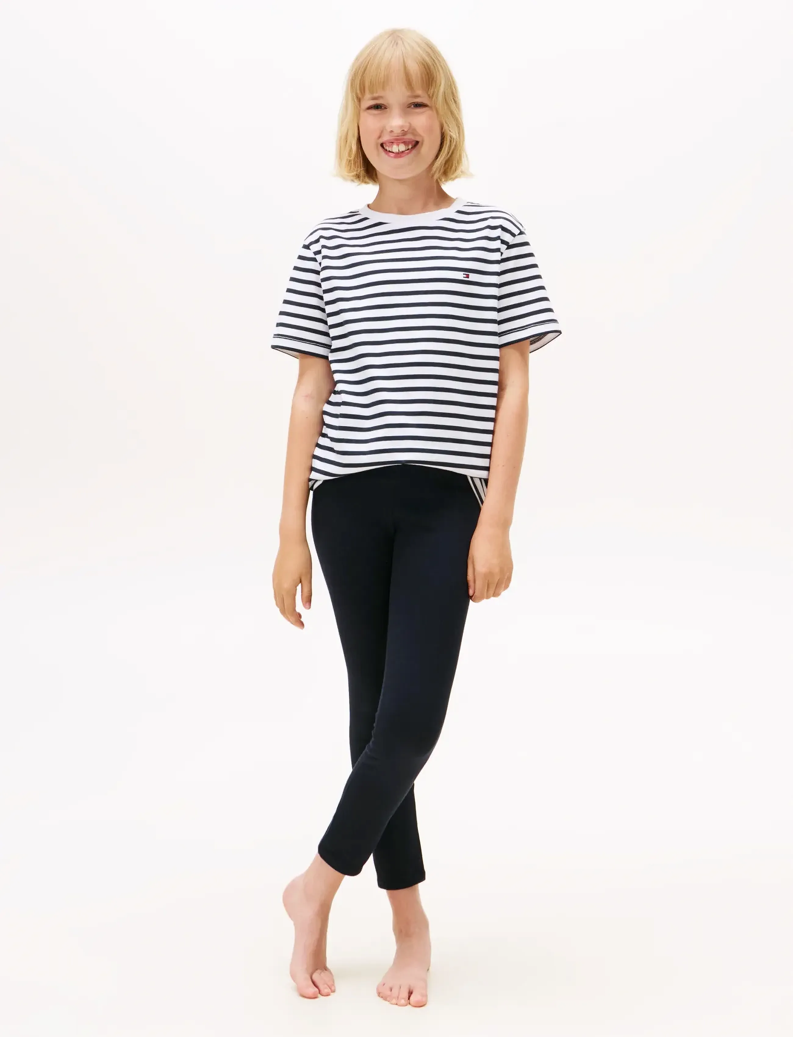 Tommy Hilfiger - 2P CN SS TEE PRINT - kortermede t-skjorter - desert sky breton   white - 5