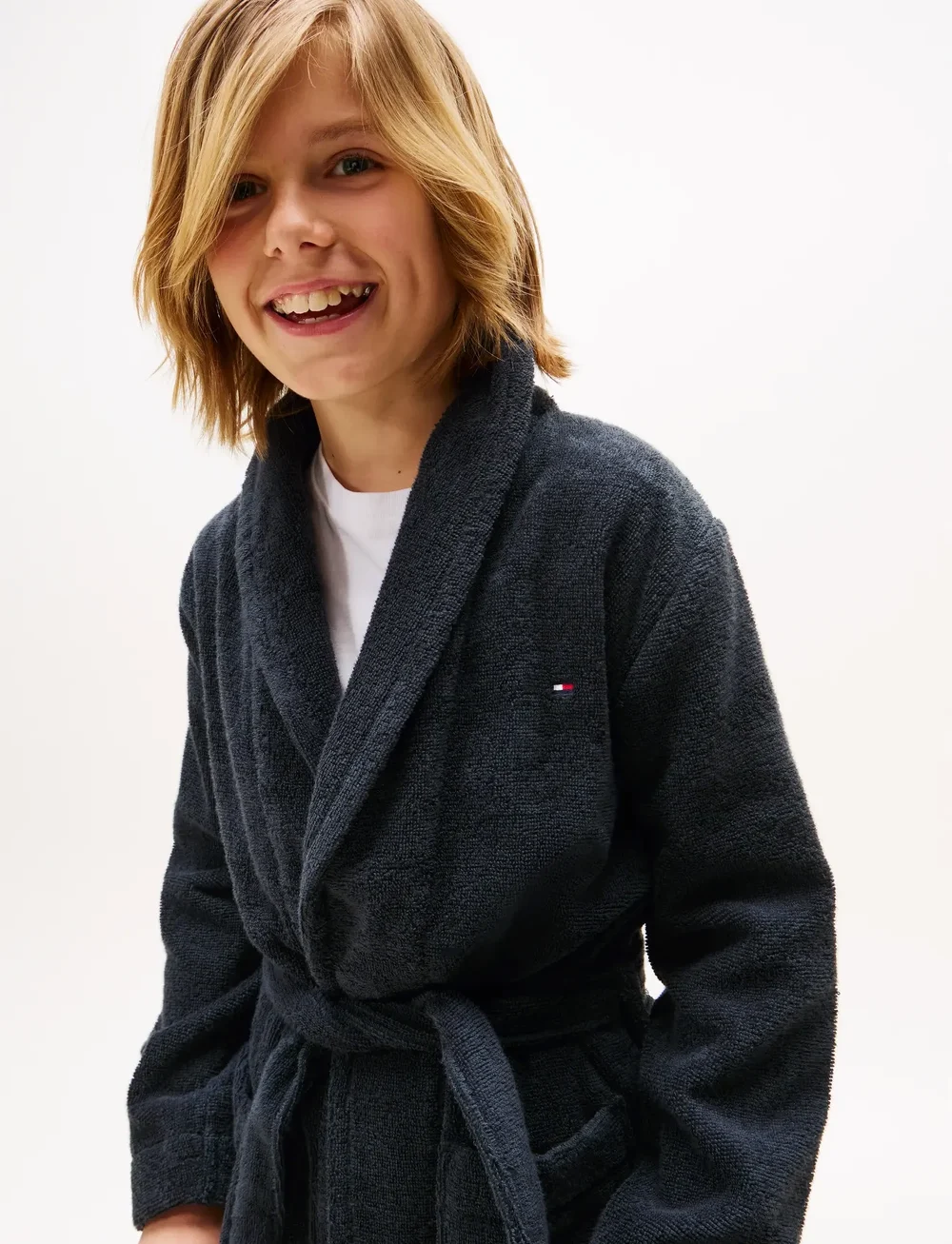 Tommy Hilfiger - TOWELLING BATHROBE - bademäntel - desert sky - 4