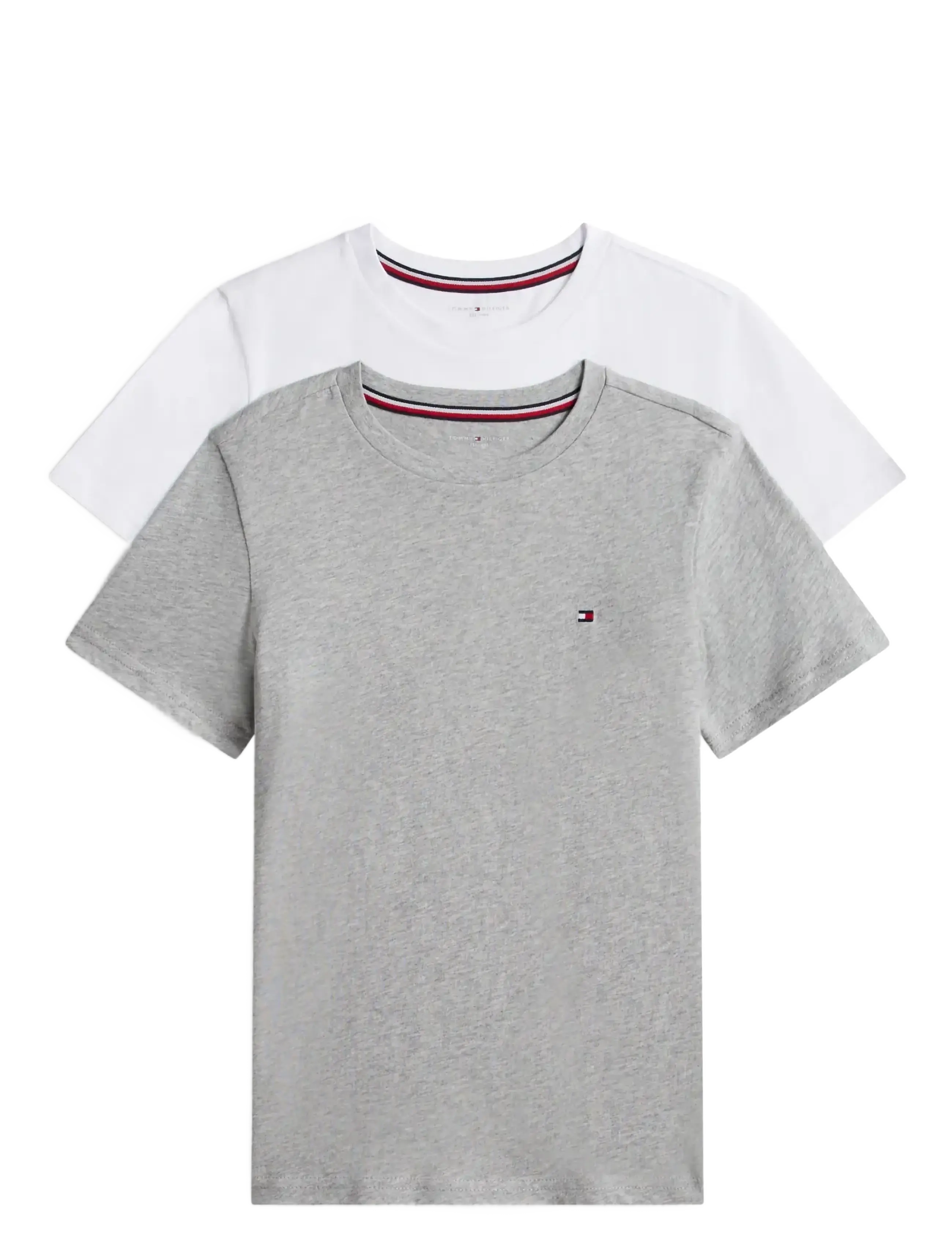 WHITE LIGHT GREY HEATHER