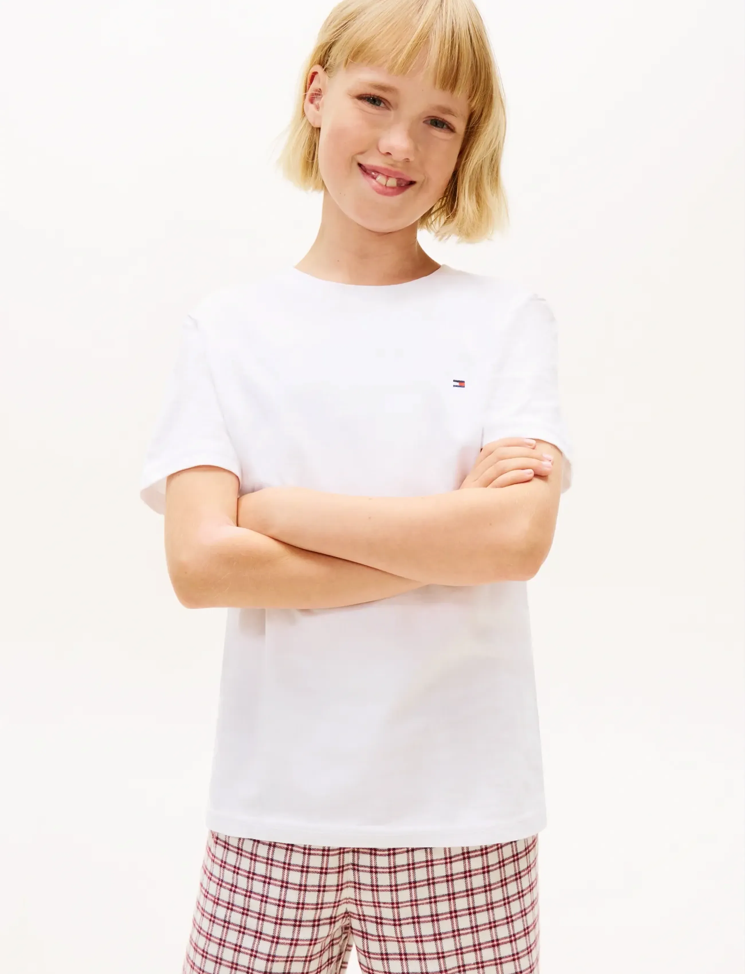 Tommy Hilfiger 2-Pack Cotton T-shirt - Overdele - WHITE LIGHT GREY HEATHER / multi