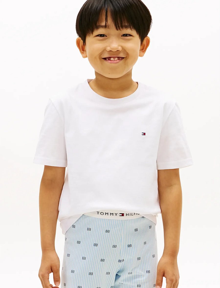 Tommy Hilfiger - 2 PK SS TEE - kurzärmelige - silver smoke white - 3