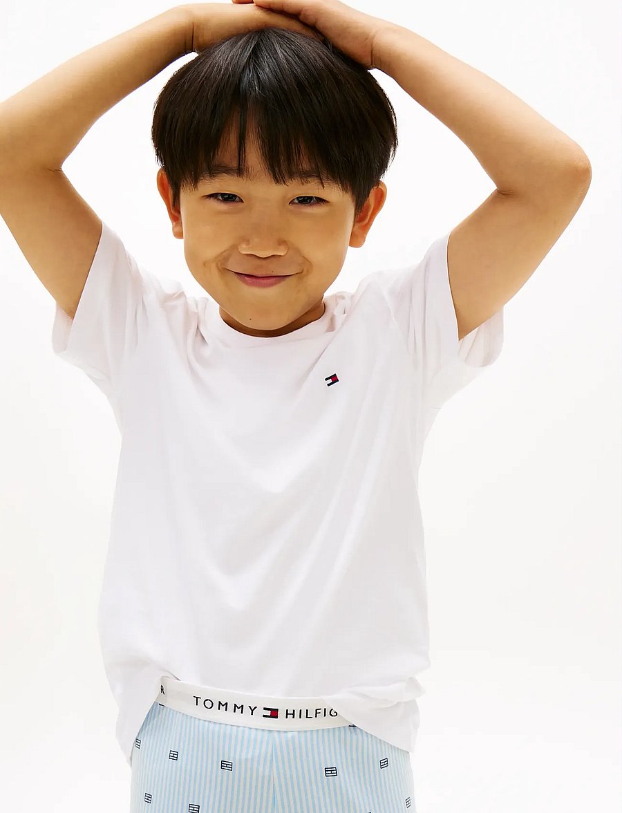 Tommy Hilfiger - 2 PK SS TEE - kurzärmelige - silver smoke white - 5