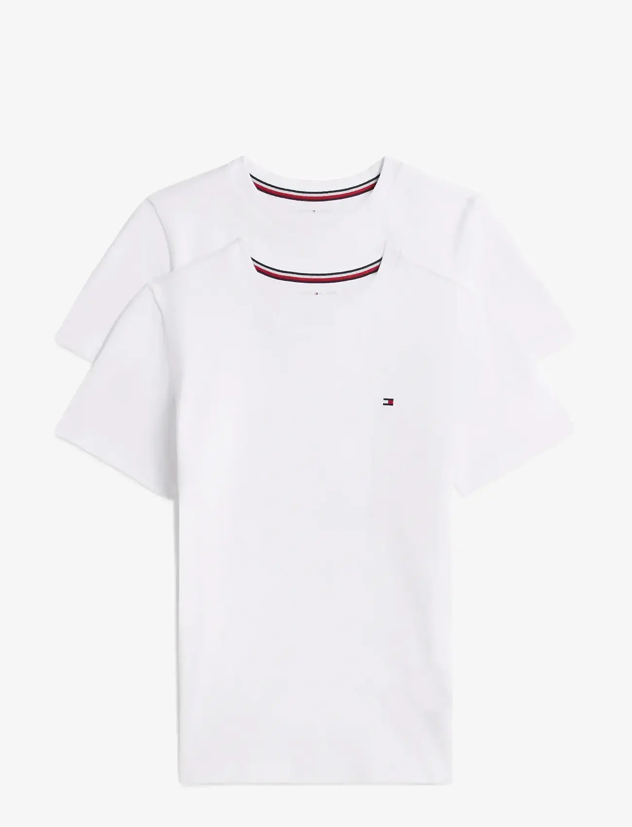 Tommy Hilfiger - 2-Pack Cotton T-shirt - short-sleeved t-shirts - white   white - 1