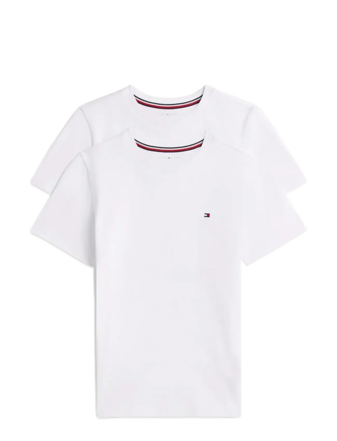 Tommy Hilfiger 2 PK SS TEE - Overdele - WHITE   WHITE / white