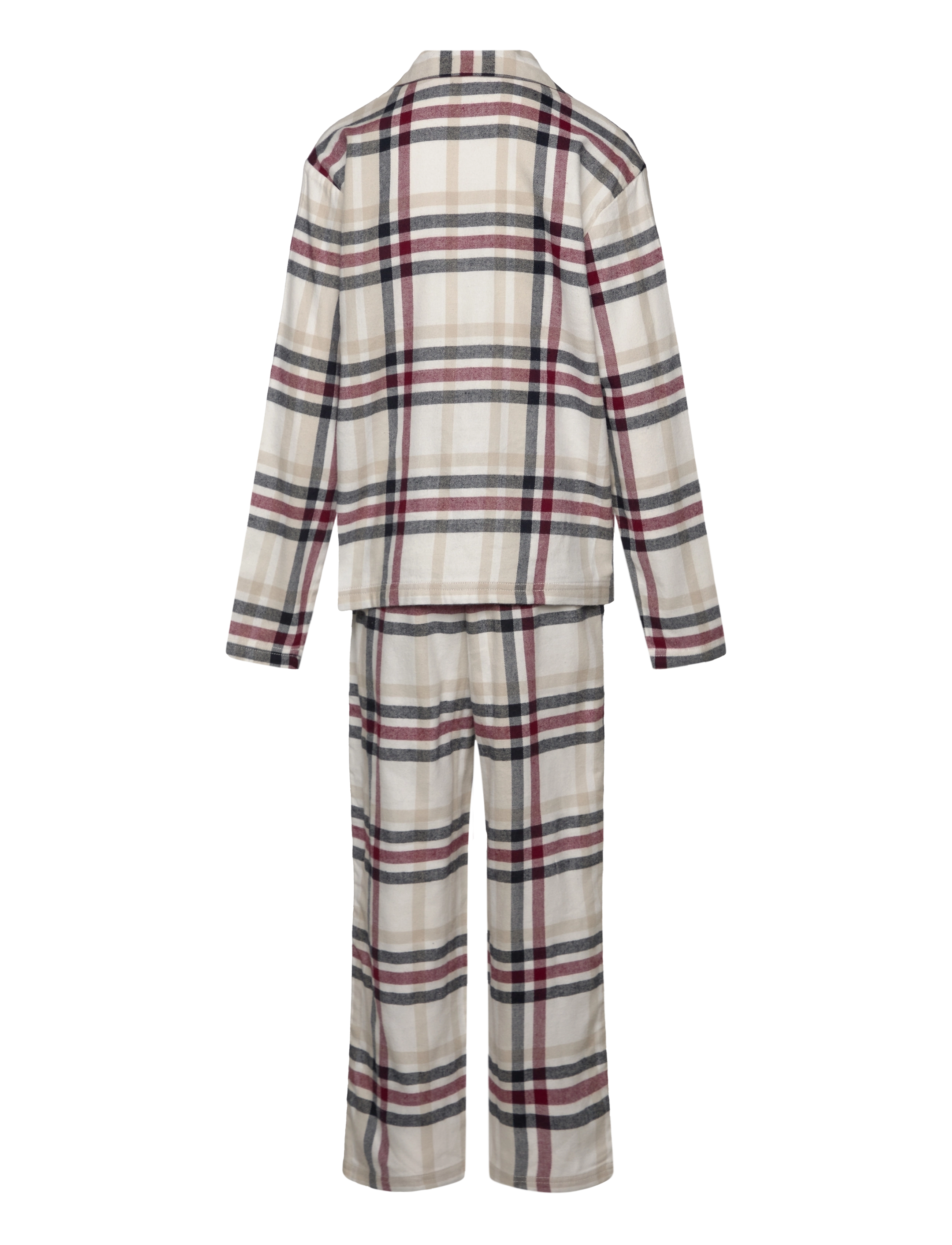 Tommy Hilfiger - PJ STRAIGHT GIFTING PRINT SET - pyjamassæt - heritage check ivory - 1
