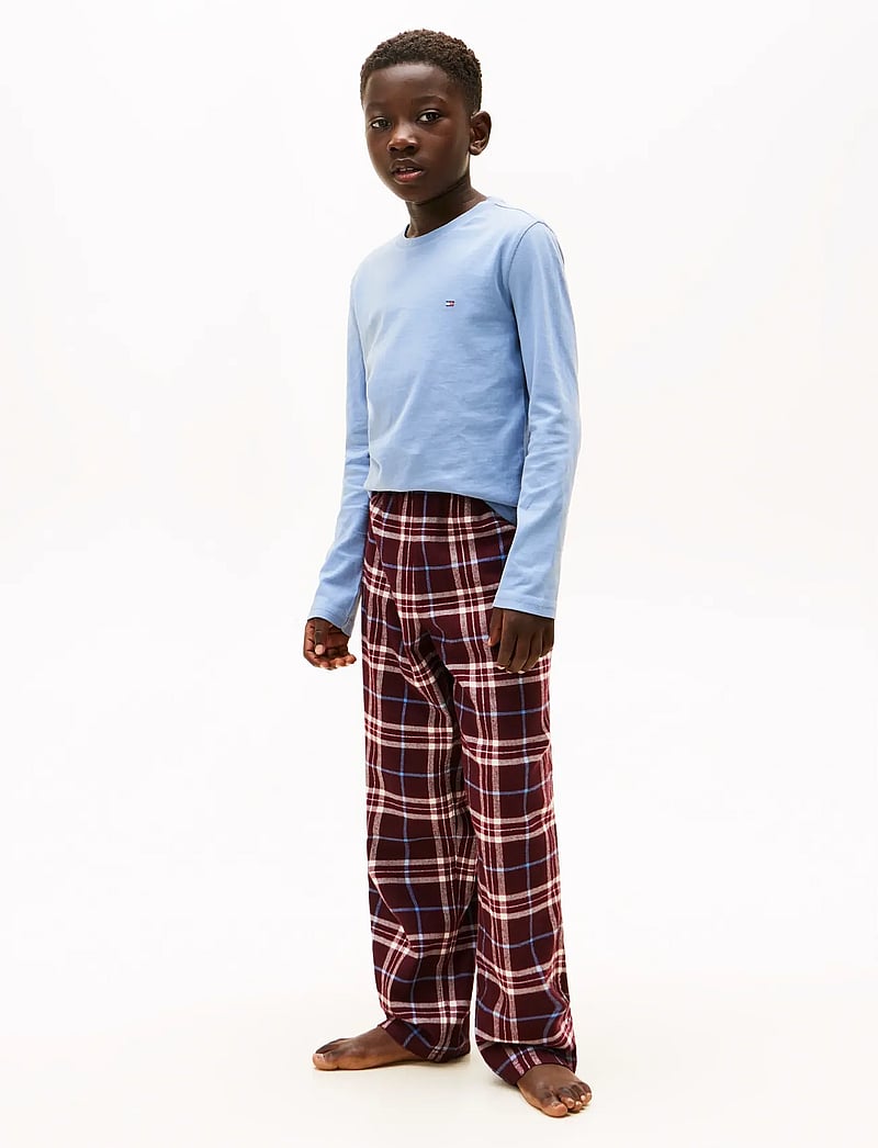 Tommy Hilfiger - PJ STRAIGHT GIFTING PRINT SET - pyjamasset - tartan reiker burgundy - 5