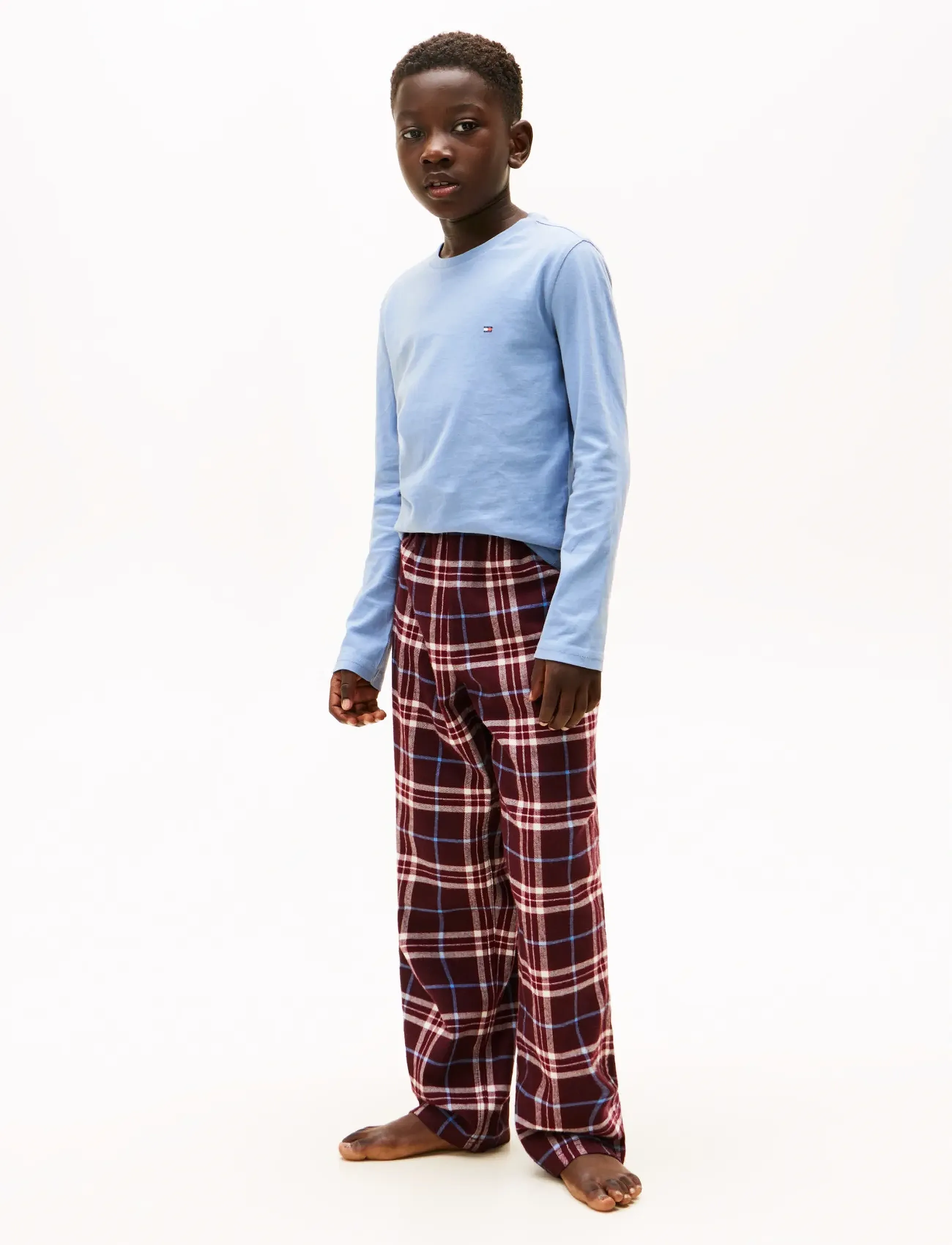 Tommy Hilfiger - PJ STRAIGHT GIFTING PRINT SET - sett - tartan reiker burgundy - 5