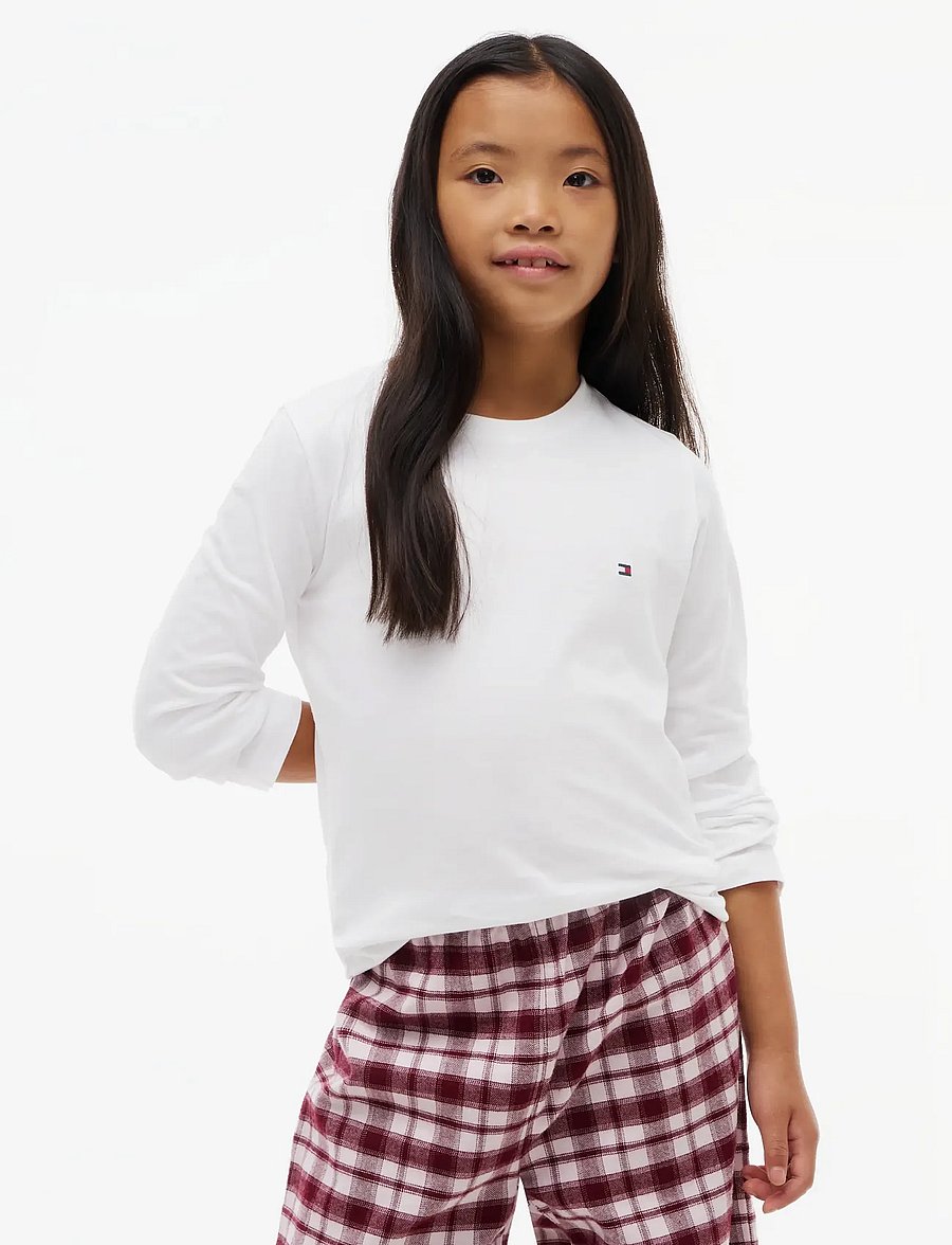Tommy Hilfiger - 2 PK LS TEE - langärmelig - l gry heather white - 1