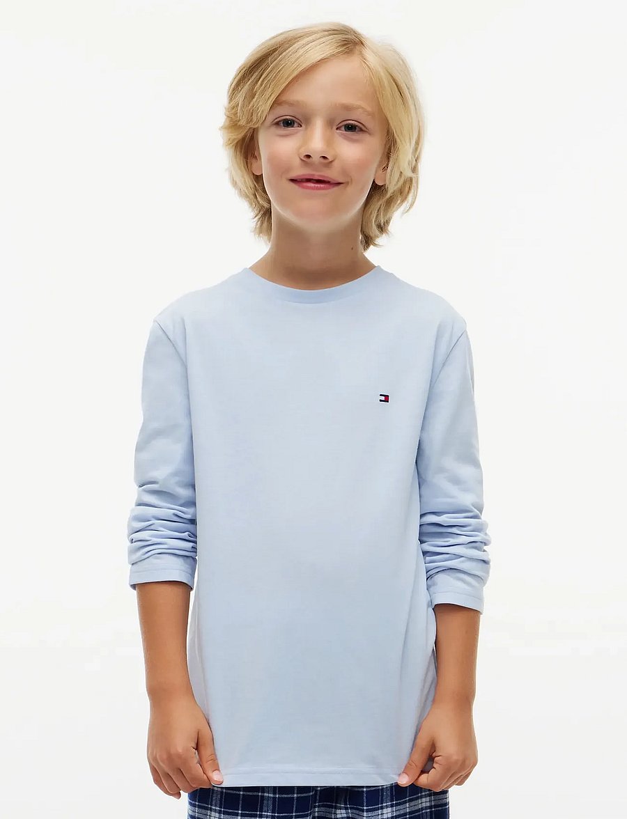 Tommy Hilfiger - 2 PK LS TEE - langärmelig - sky blue navy blue - 0