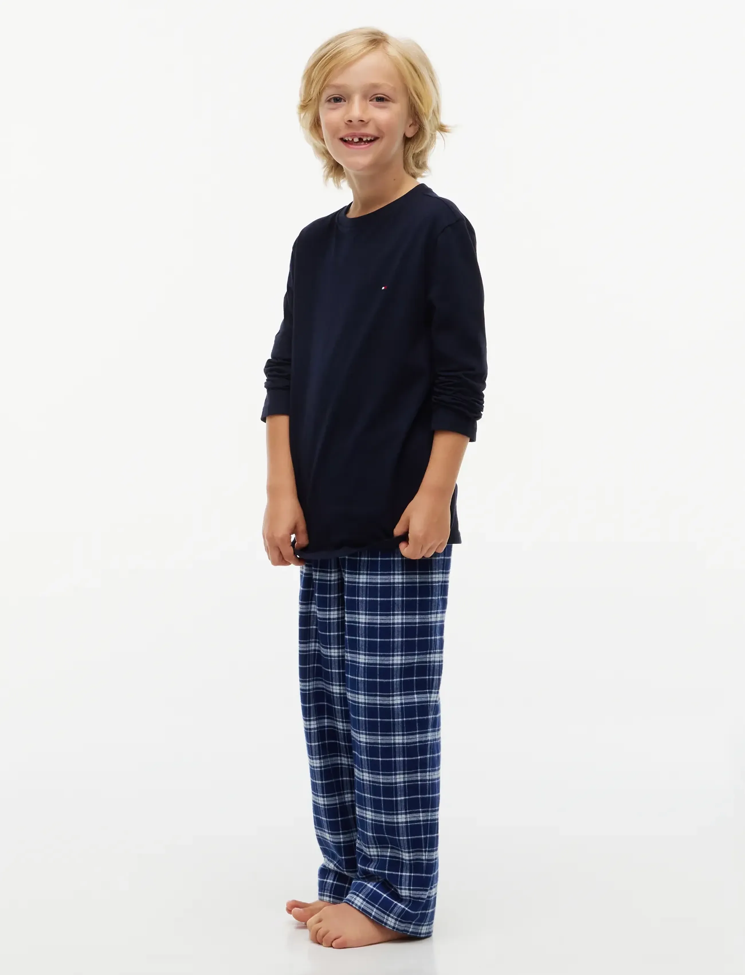 Tommy Hilfiger - 2 PK LS TEE - efterårstøj - sky blue   navy blue - 5