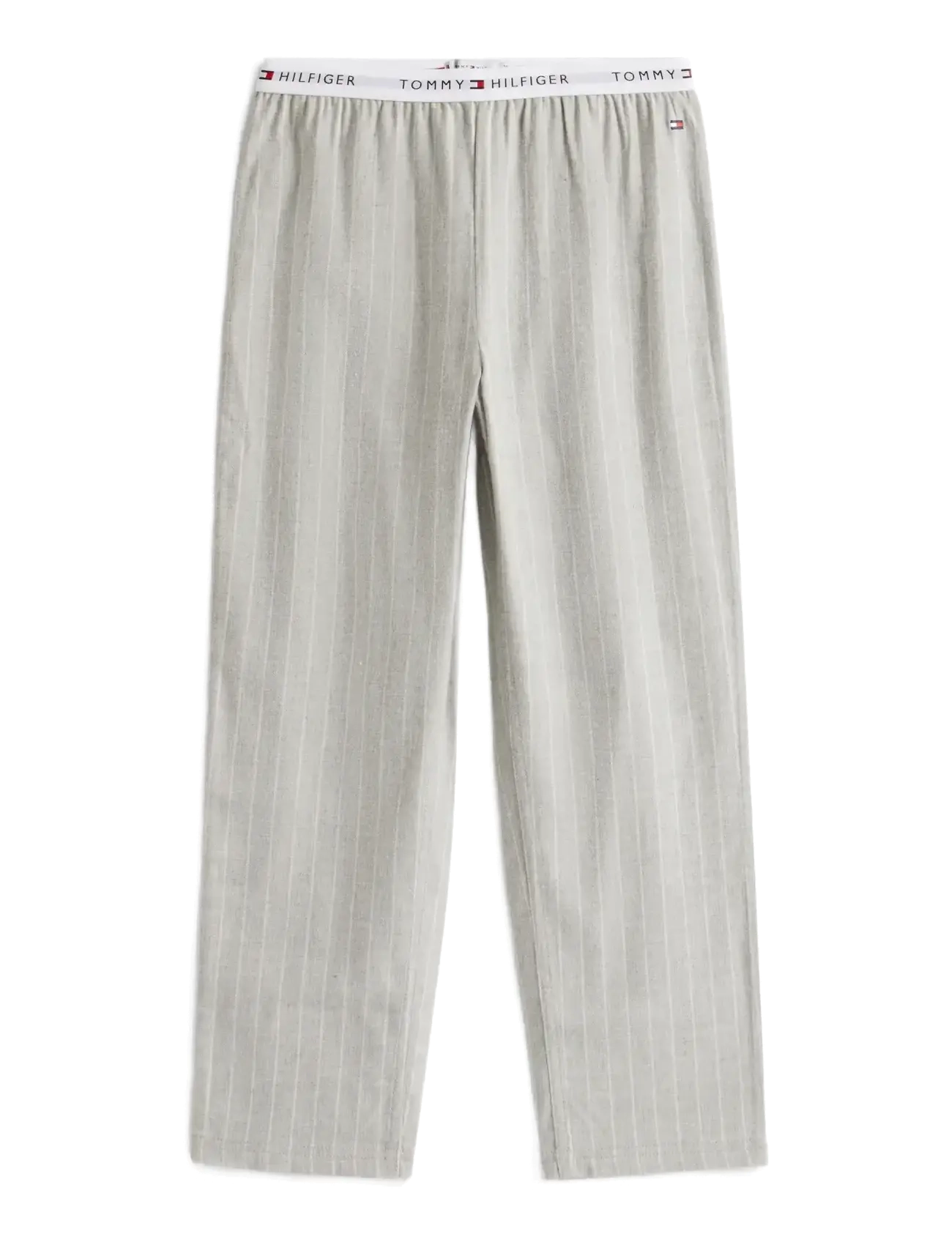 Tommy Hilfiger FLANNEL PANTS PRINT - Nattøj - THIN STRIPE LIGHT GREY / grey