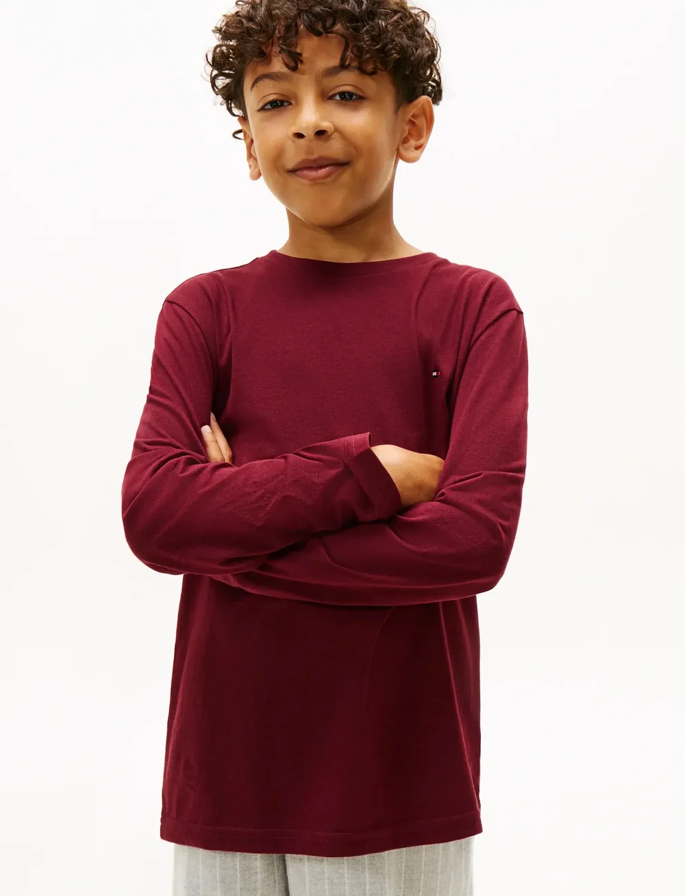 Tommy Hilfiger - FLANNEL PANTS PRINT - schlafanzüge - thin stripe light grey - 4