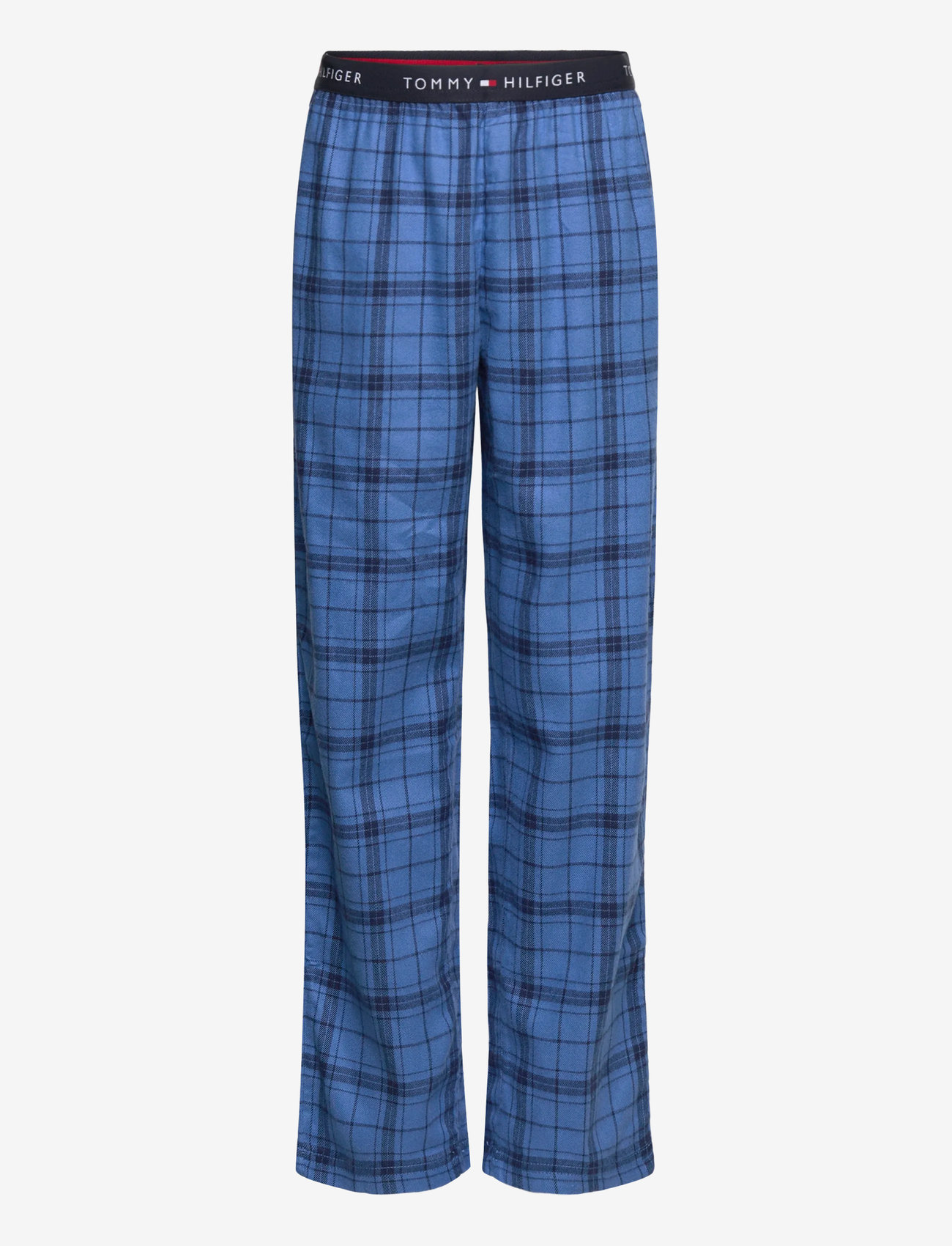 Tommy Hilfiger FLANNEL PANTS BLUE PLAID - Kleidung - TONAL PLAID BLUE / blue
