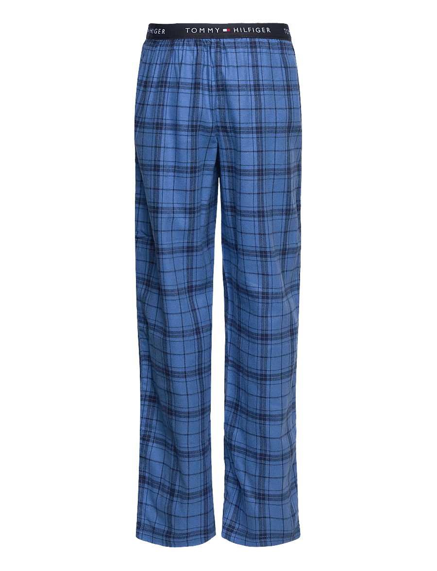 Tommy Hilfiger - FLANNEL PANTS BLUE PLAID - schlafanzüge - tonal plaid blue - 1