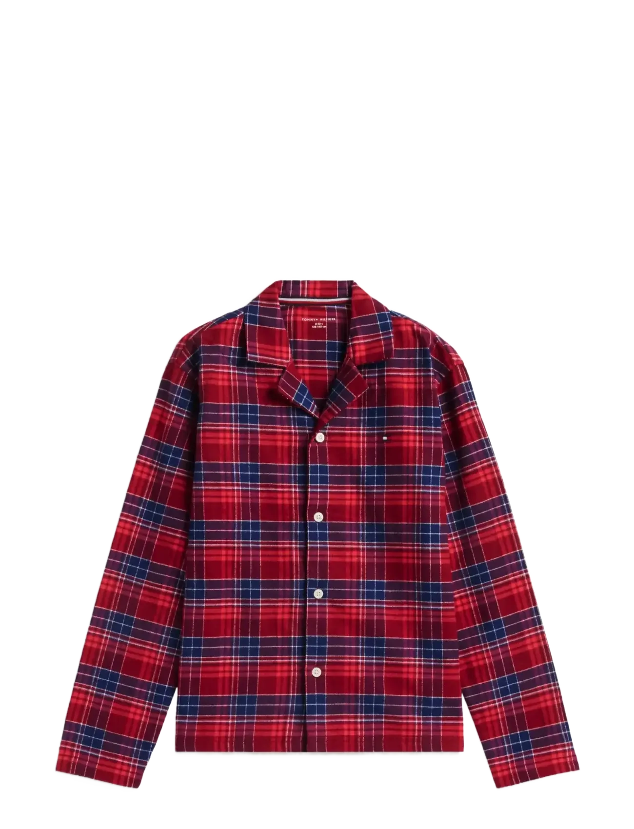 Tommy Hilfiger FLANNEL PJ SET - Nachtwäsche - CHECK GLOBAL STP MEDIUM RED / red