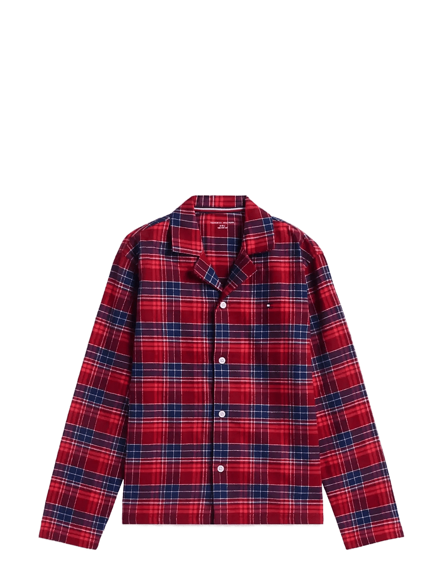 Tommy Hilfiger - FLANNEL PJ SET - check global stp medium red - 1