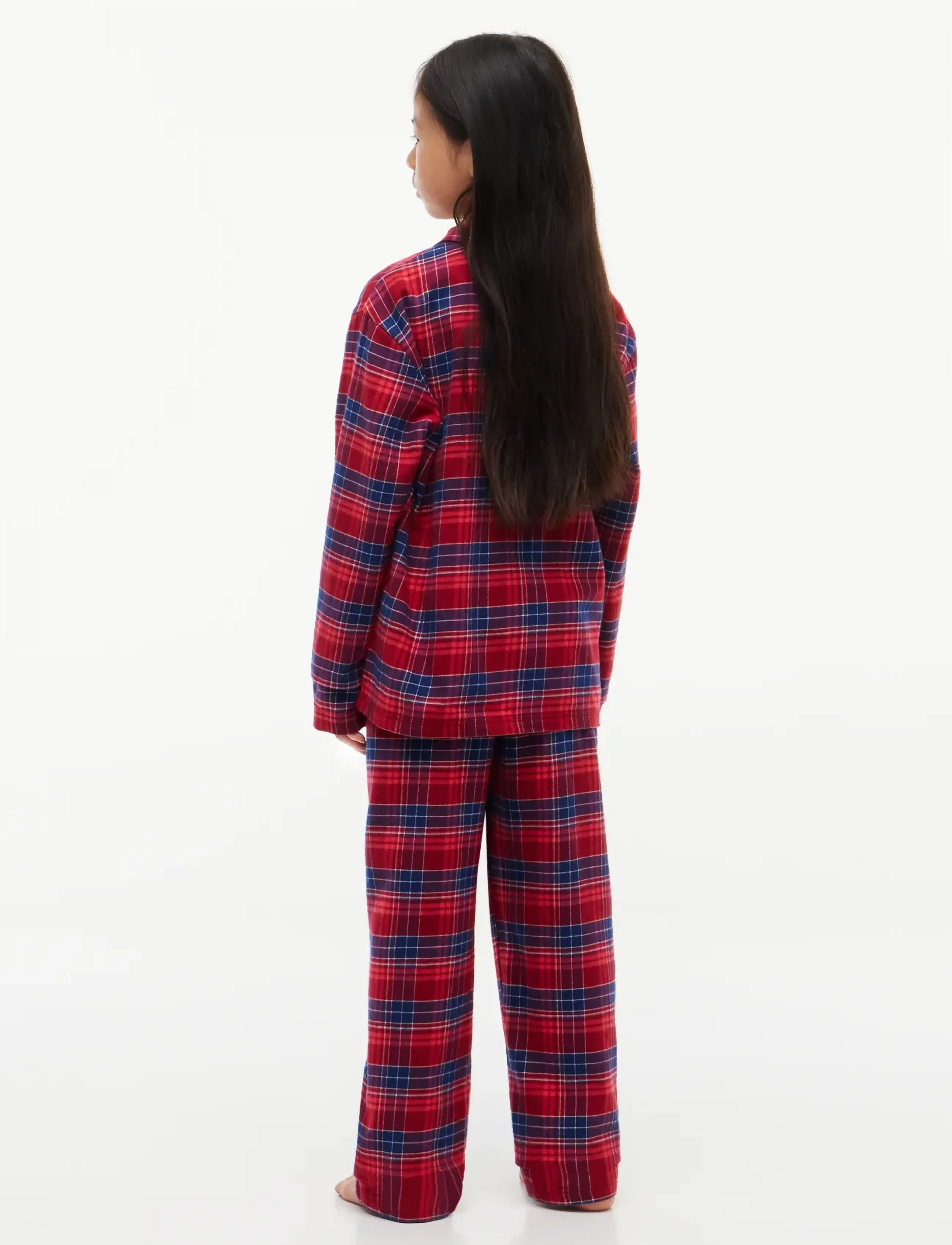 Tommy Hilfiger - FLANNEL PJ SET - check global stp medium red - 5