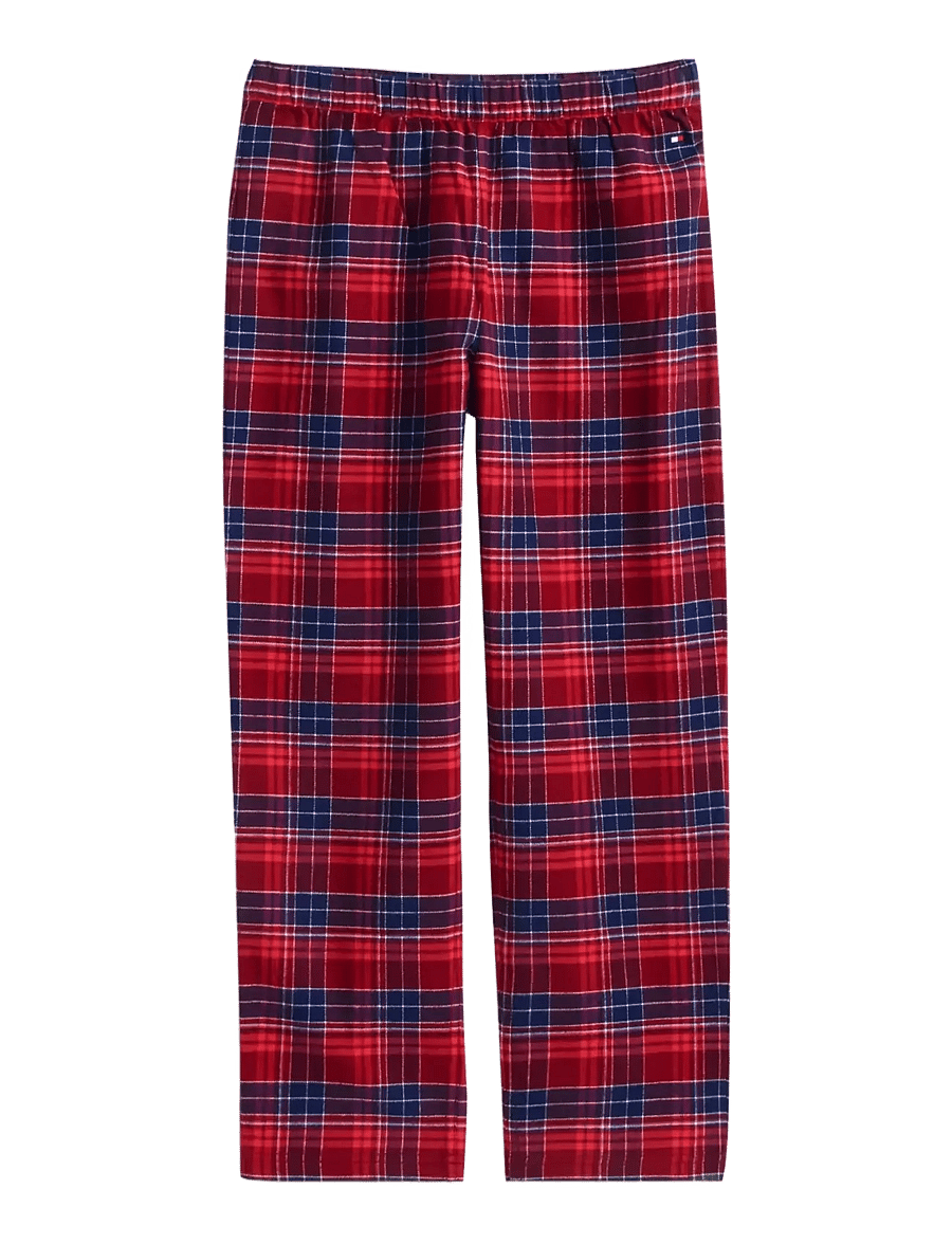 Tommy Hilfiger - FLANNEL PJ SET - pyjama-sets - check global stp medium red - 3