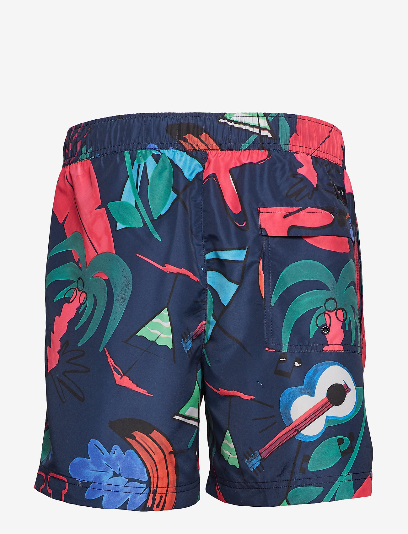 Tommy Hilfiger - SF MEDIUM DRAWSTRING - leaf prt navy blazer - 1