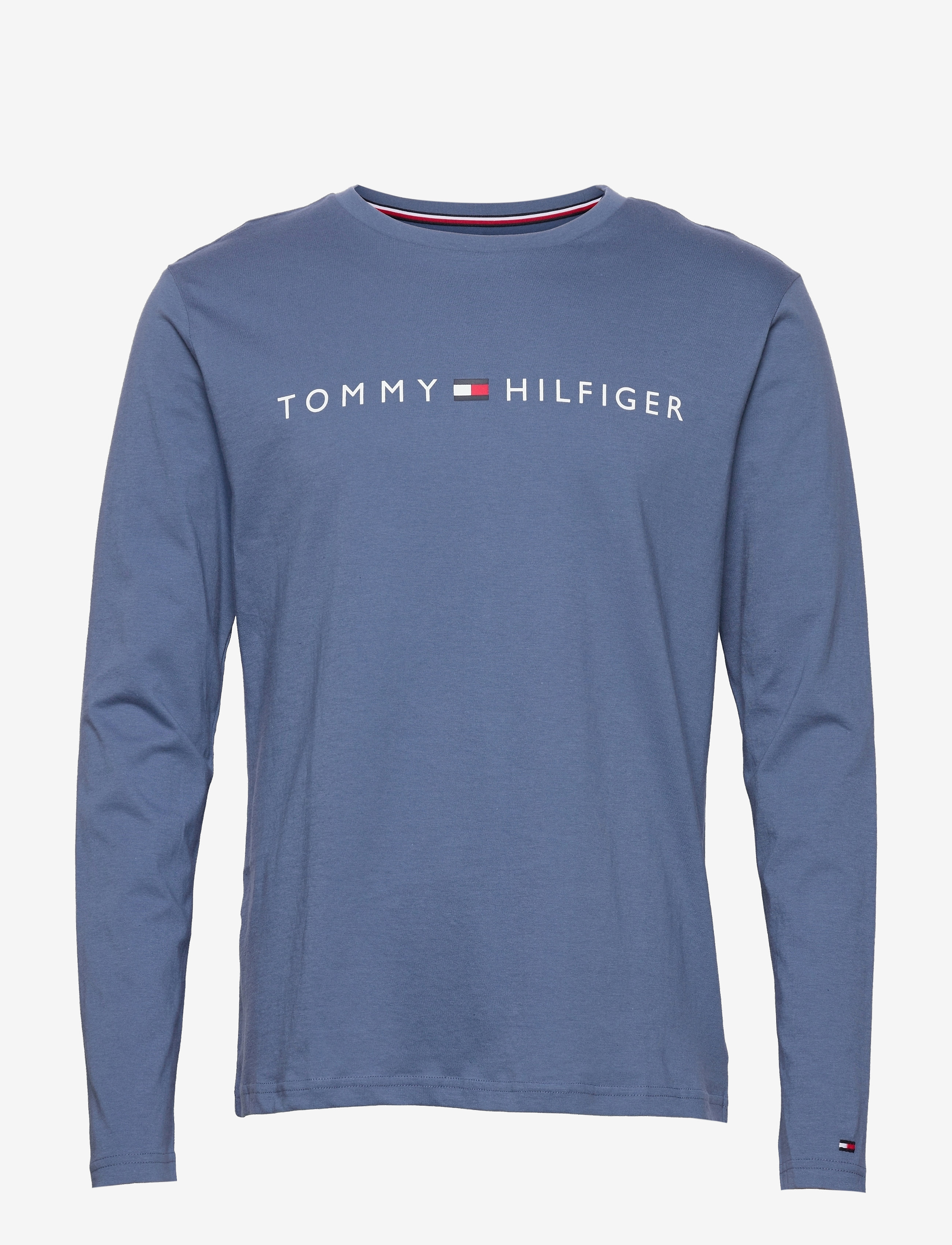 Tommy Hilfiger - CN LS TEE LOGO - iron blue - 0