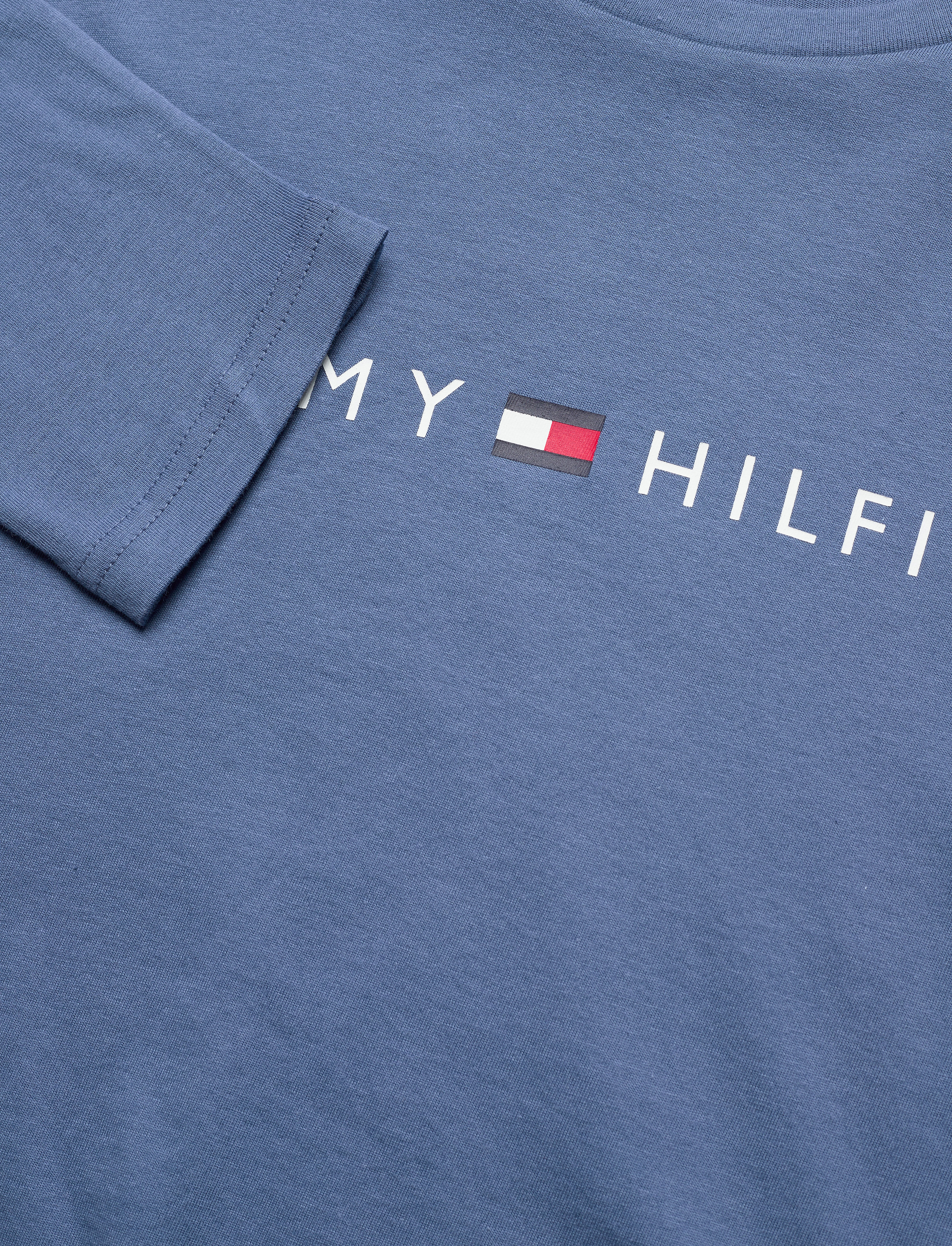 Tommy Hilfiger - CN LS TEE LOGO - iron blue - 2