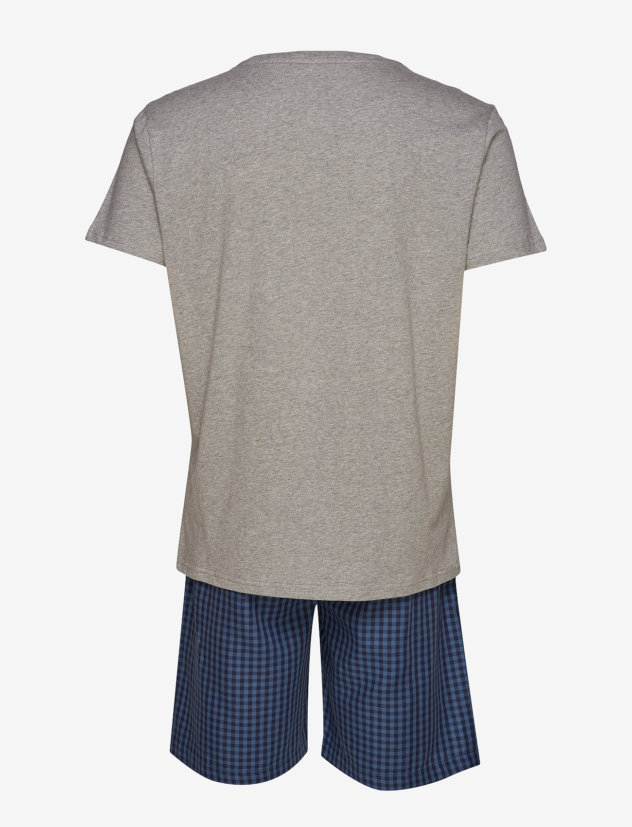 Tommy Hilfiger - CN SS SHORT SET CHEC - grey heather/navy blazer - 1