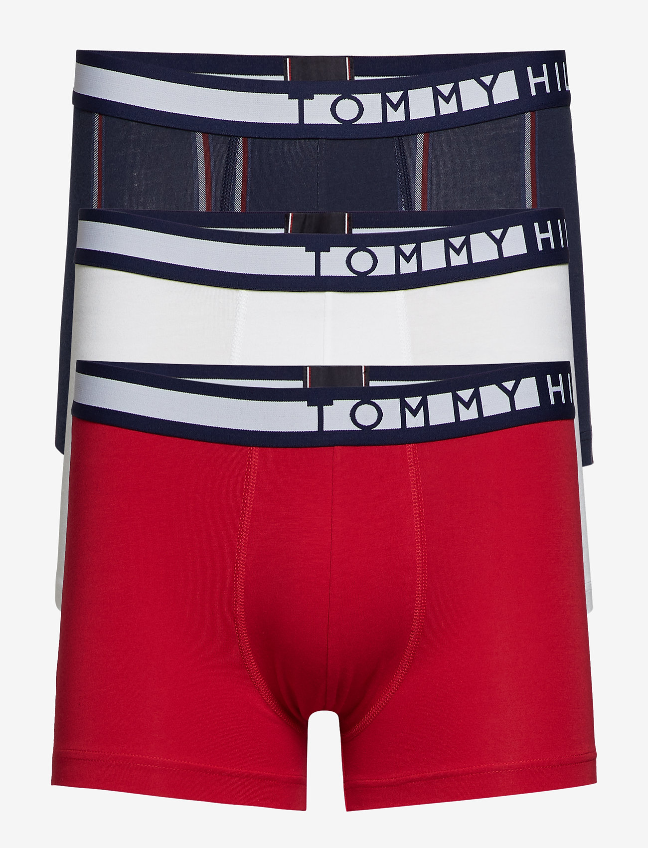 Tommy Hilfiger - 3P TRUNK STRIPE - tango red / white / navy blaze - 0