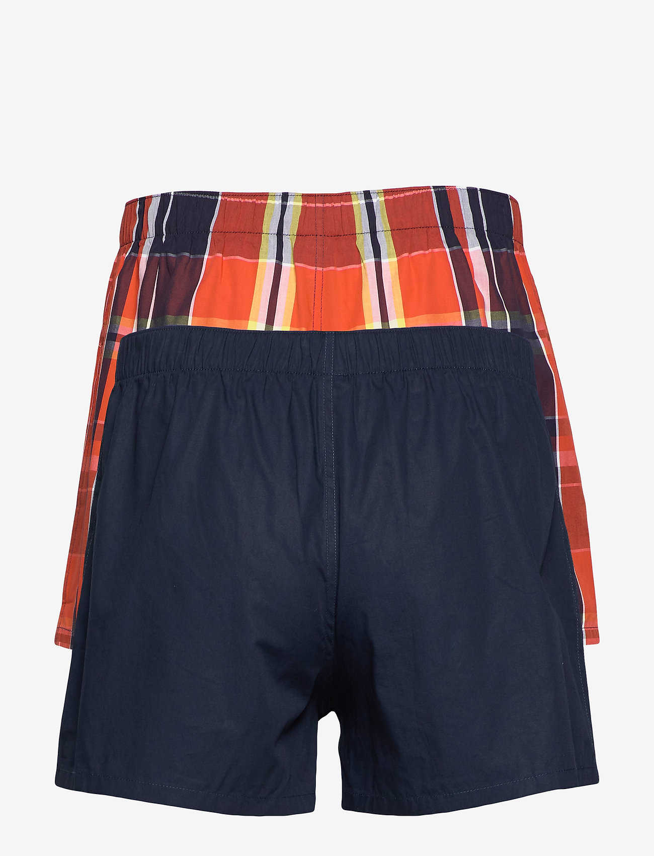 Tommy Hilfiger - 2P WOVEN BOXER CHECK - navyblazer/tangored - 1