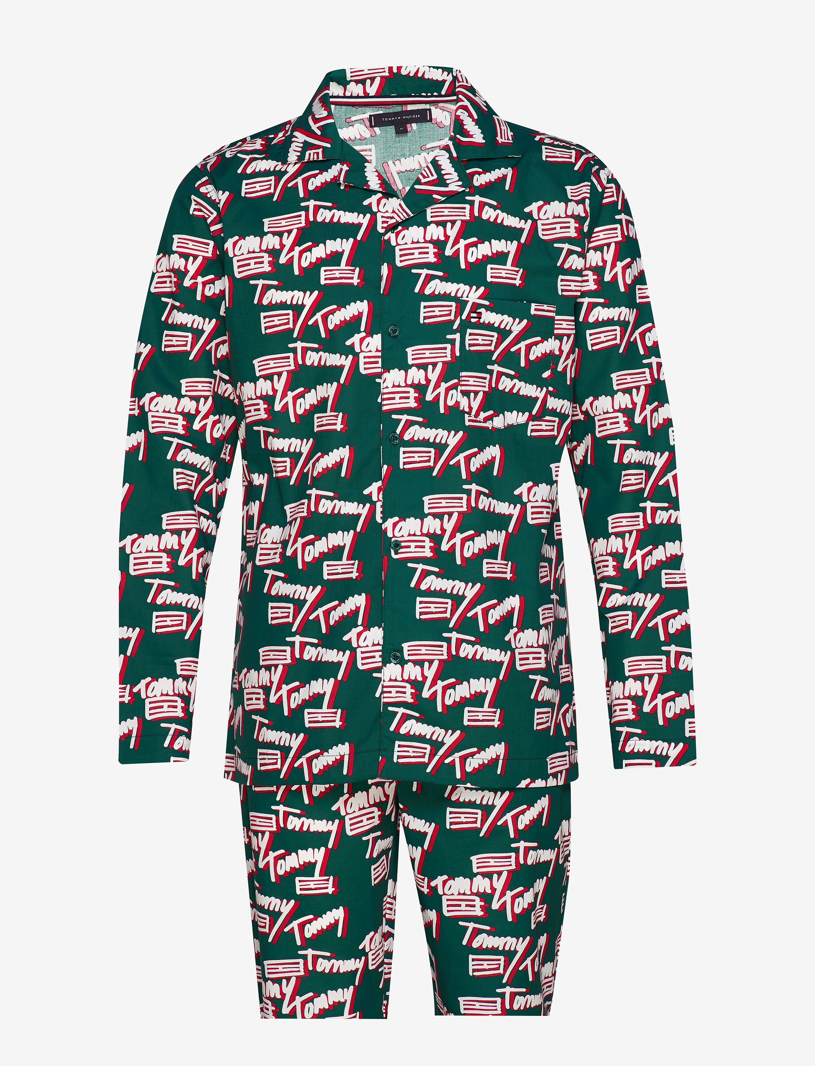 Tommy Hilfiger - LS TOMMY LOGO WOVEN - botanical garden - 0
