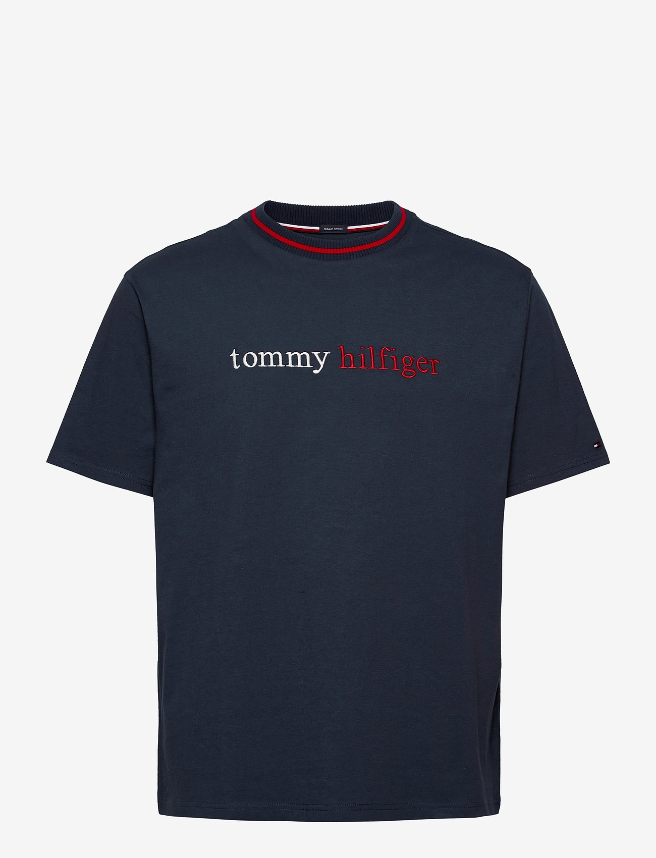 Tommy Hilfiger - CN SS TEE LOGO - navy blazer - 0