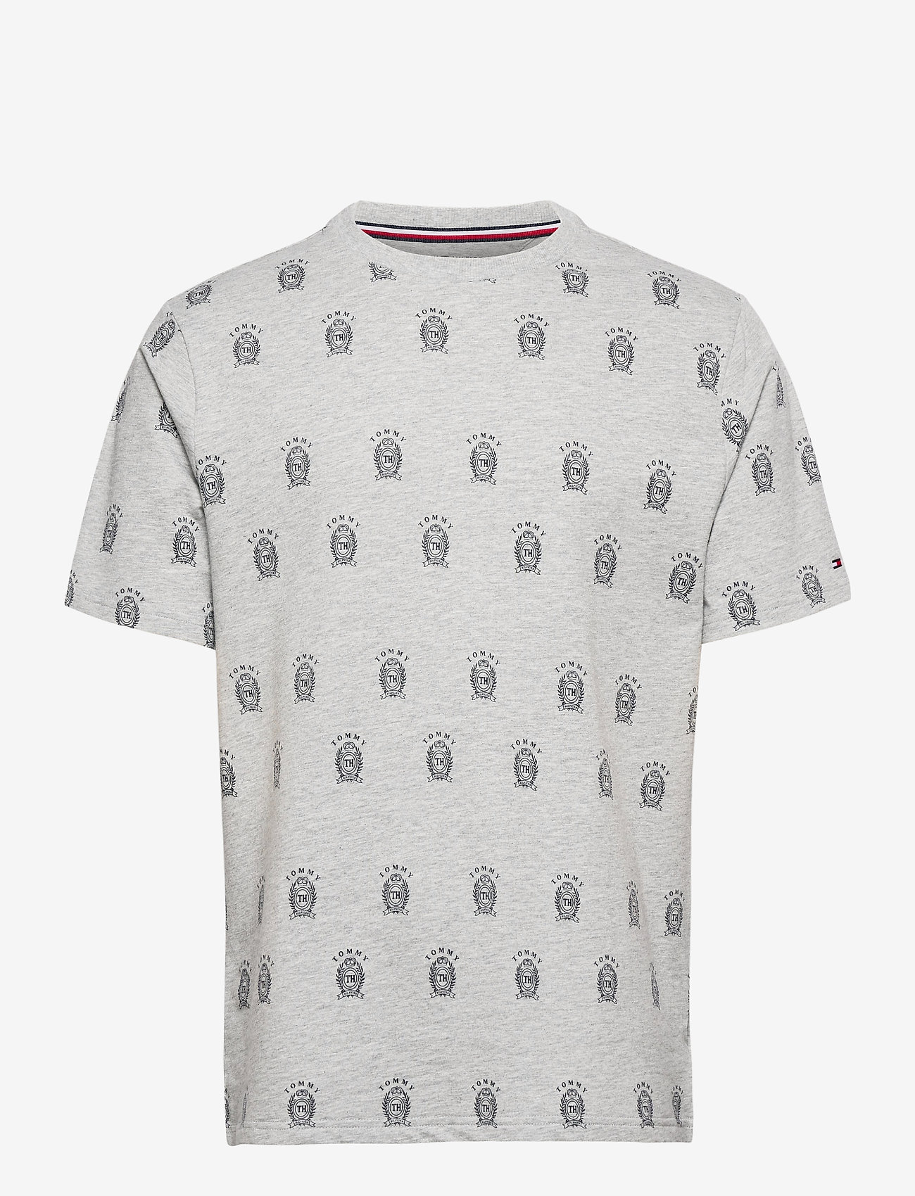 Tommy Hilfiger - CN SS TEE ALL OVER PRINT TH COOL - grey heather - 0