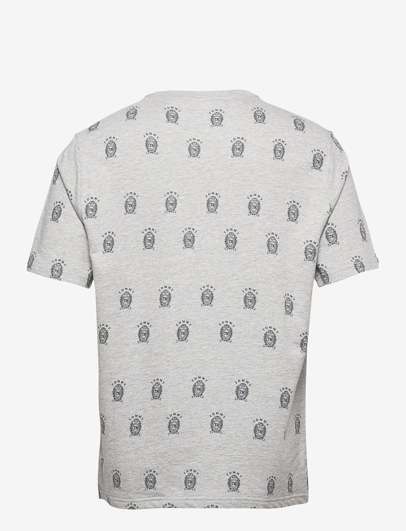 Tommy Hilfiger - CN SS TEE ALL OVER PRINT TH COOL - grey heather - 1