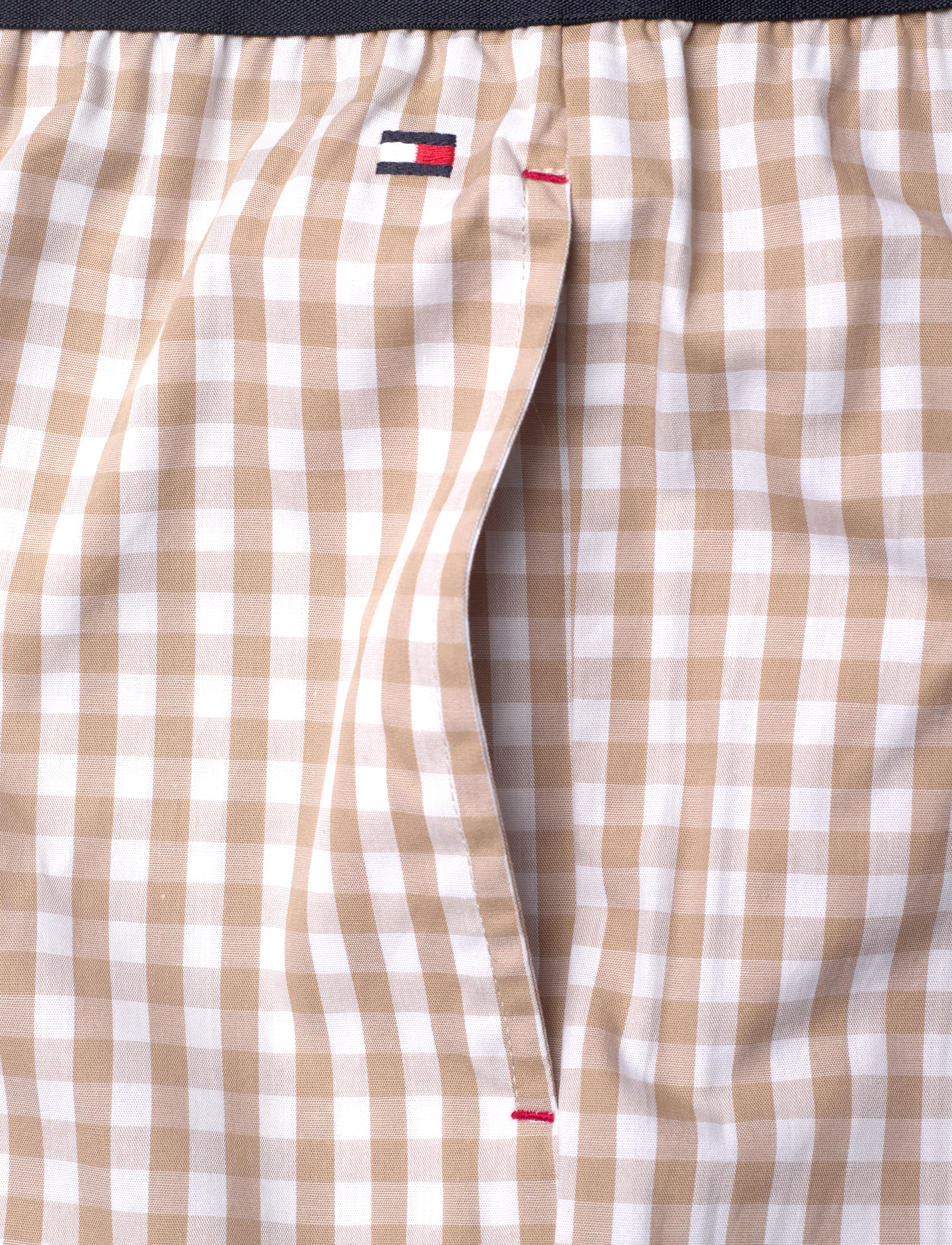 Tommy Hilfiger - WOVEN PANT PRINT - gingham beige - 2