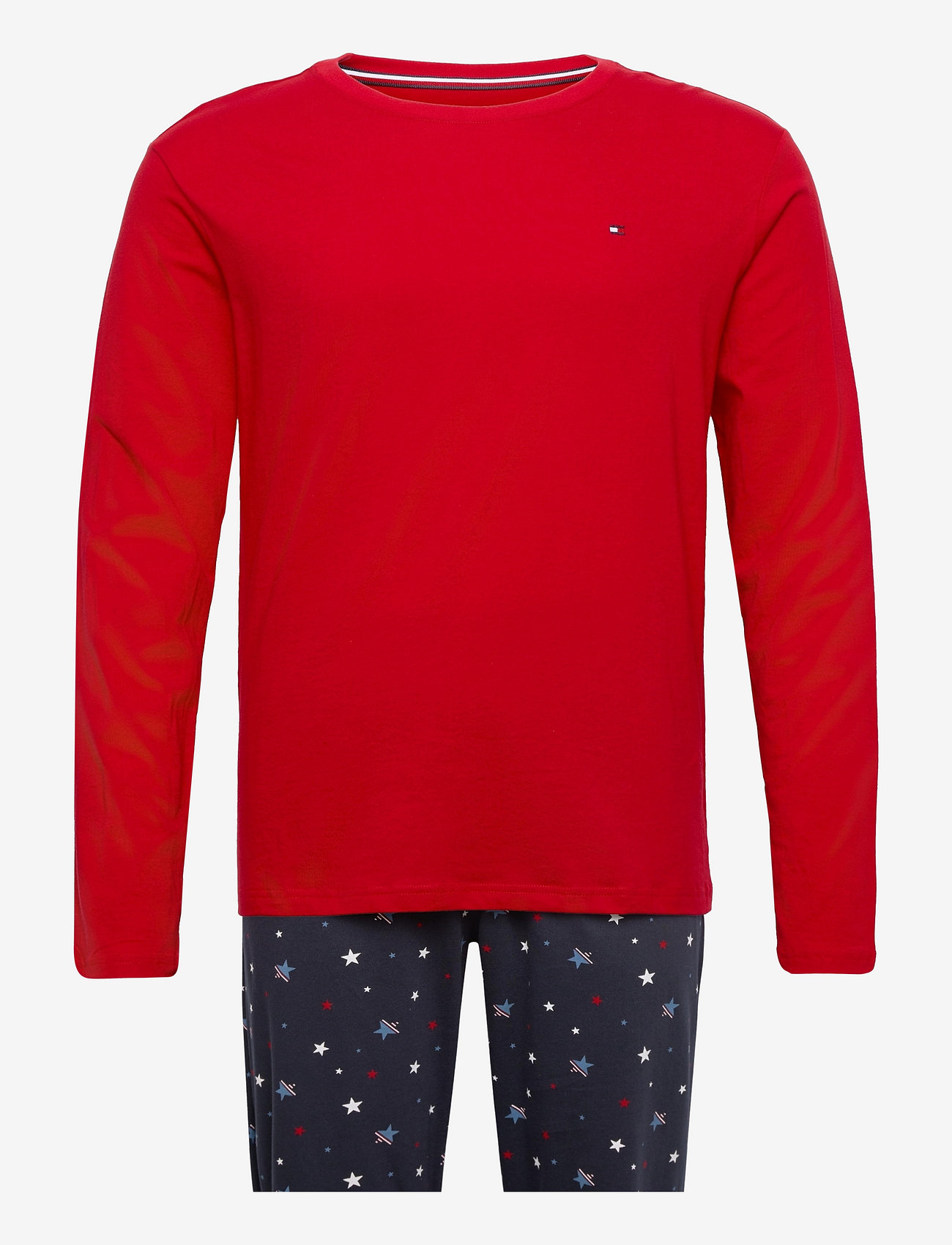Tommy Hilfiger - CN LS PANT JERSEY SET PRINT - primary red/starfields - 0