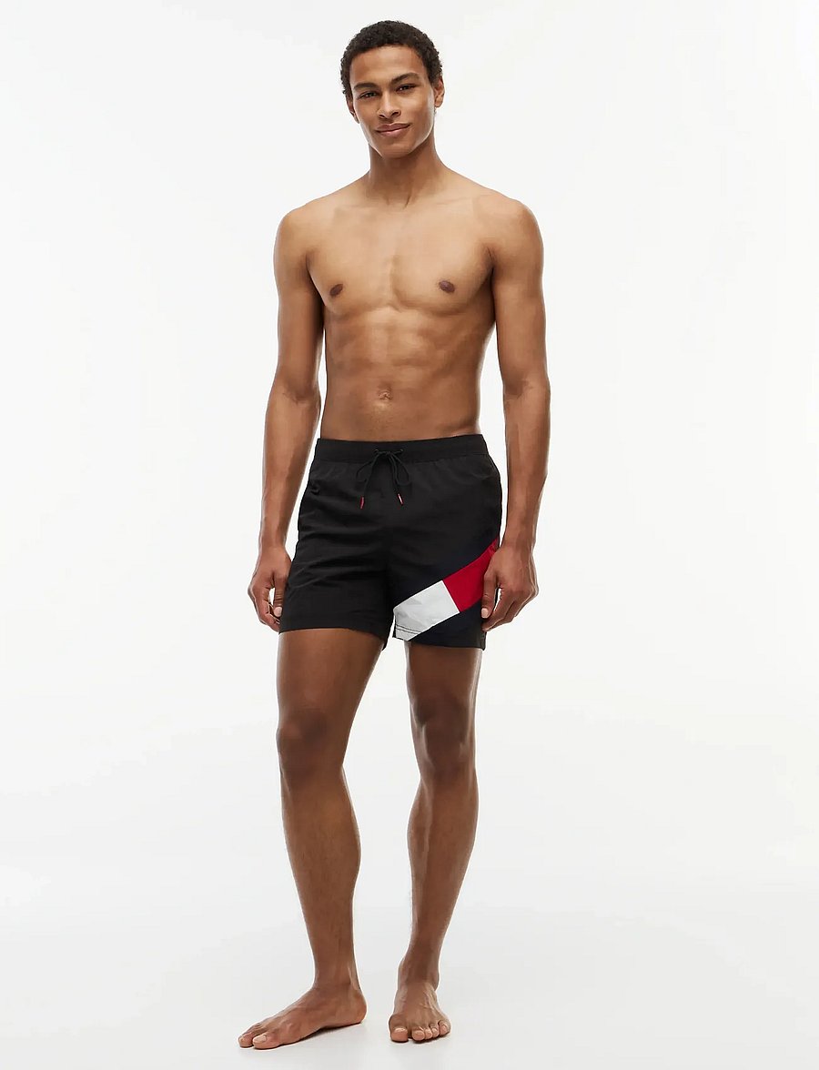 Tommy Hilfiger - SF MEDIUM DRAWSTRING - swim shorts - black - 4