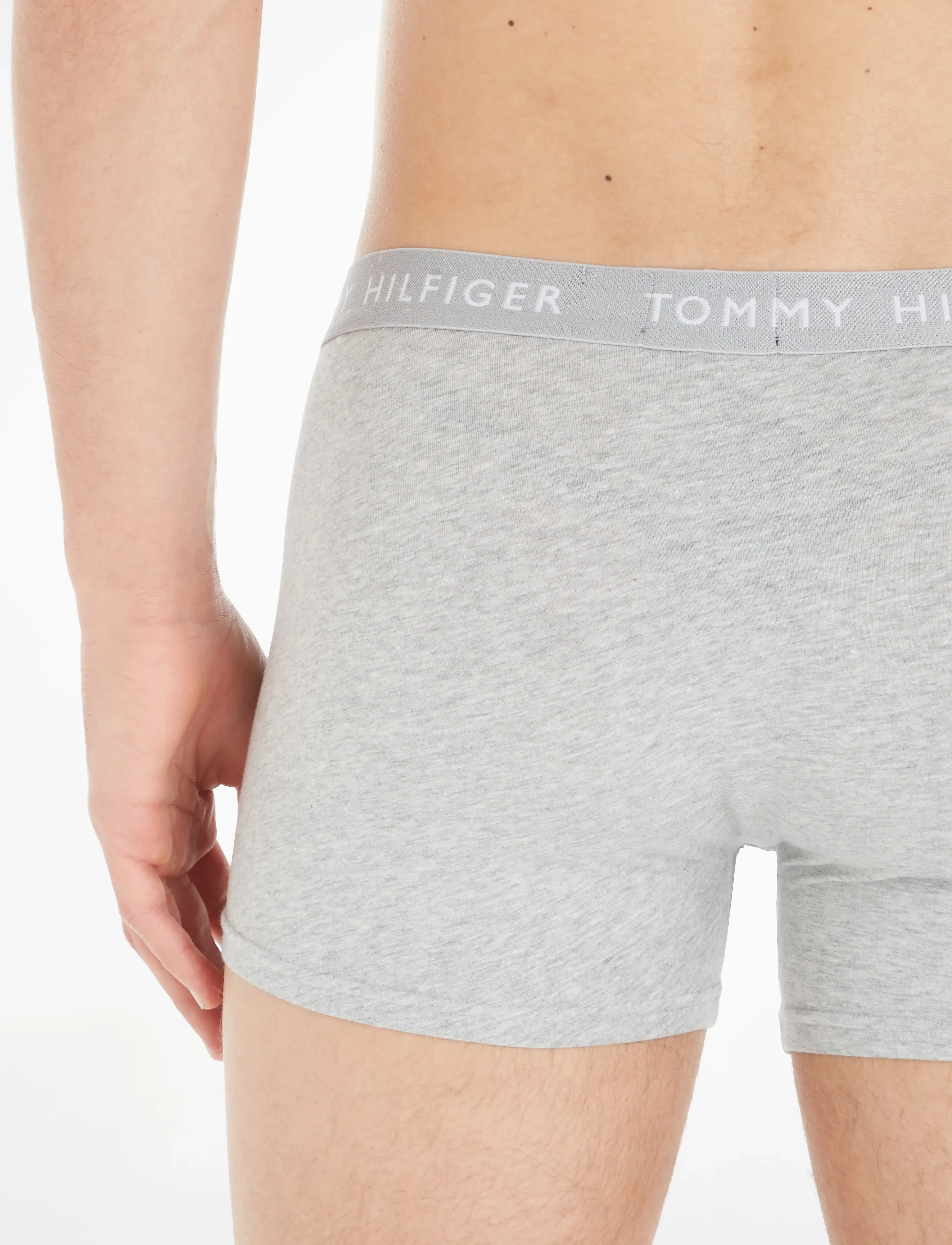 Tommy Hilfiger - 3P TRUNK - white/heather grey/white/black - 3