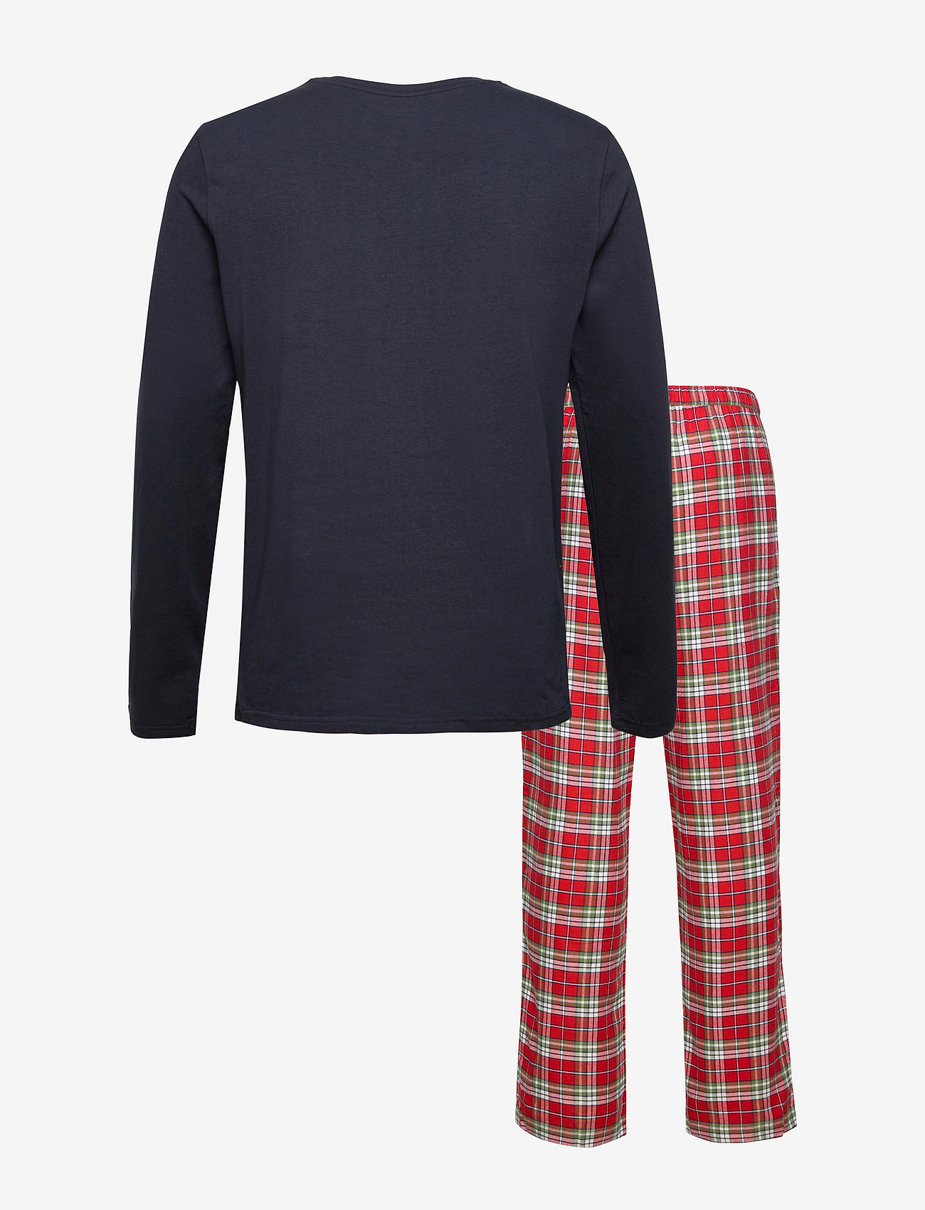 Tommy Hilfiger - LS PANT FLANNEL SLIPPER SET - des sky/hilfiger plaid - 1